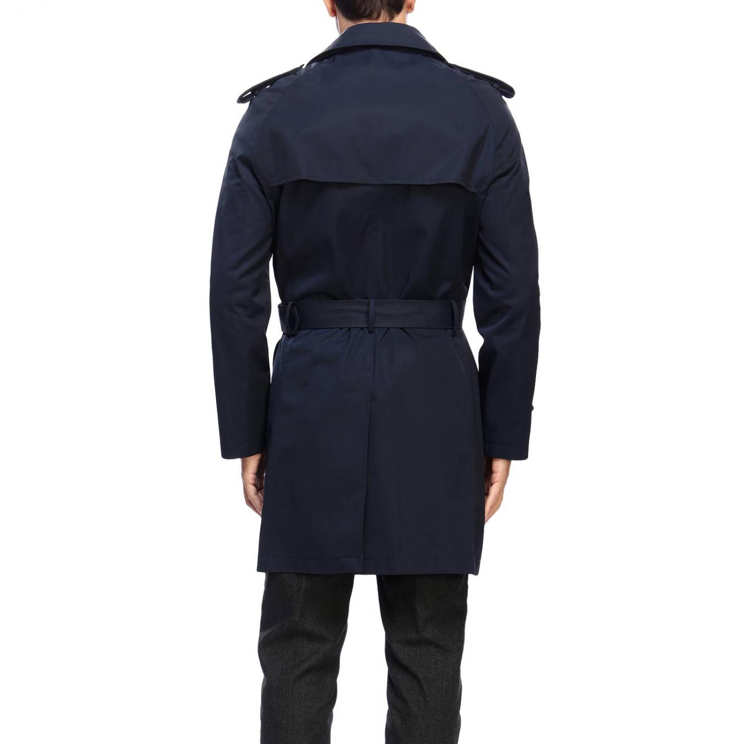 ALESSANDRO DELL'ACQUA GABARDINA: Abrigo hombre Alessandro Dell'acqua, Azul Oscuro - Img 3
