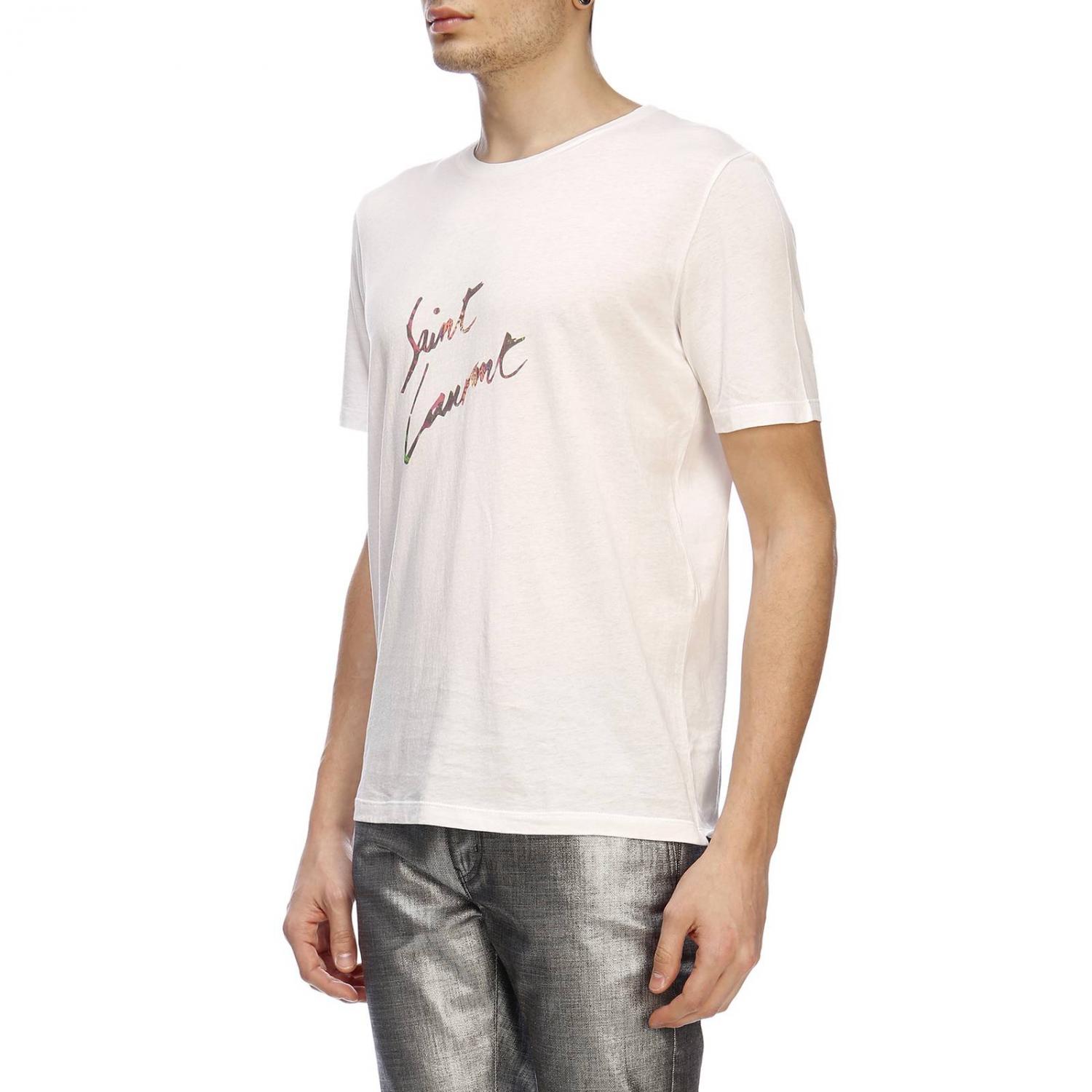 SAINT LAURENT CAMISETA: Camiseta hombre Saint Laurent, Blanco - Img 2