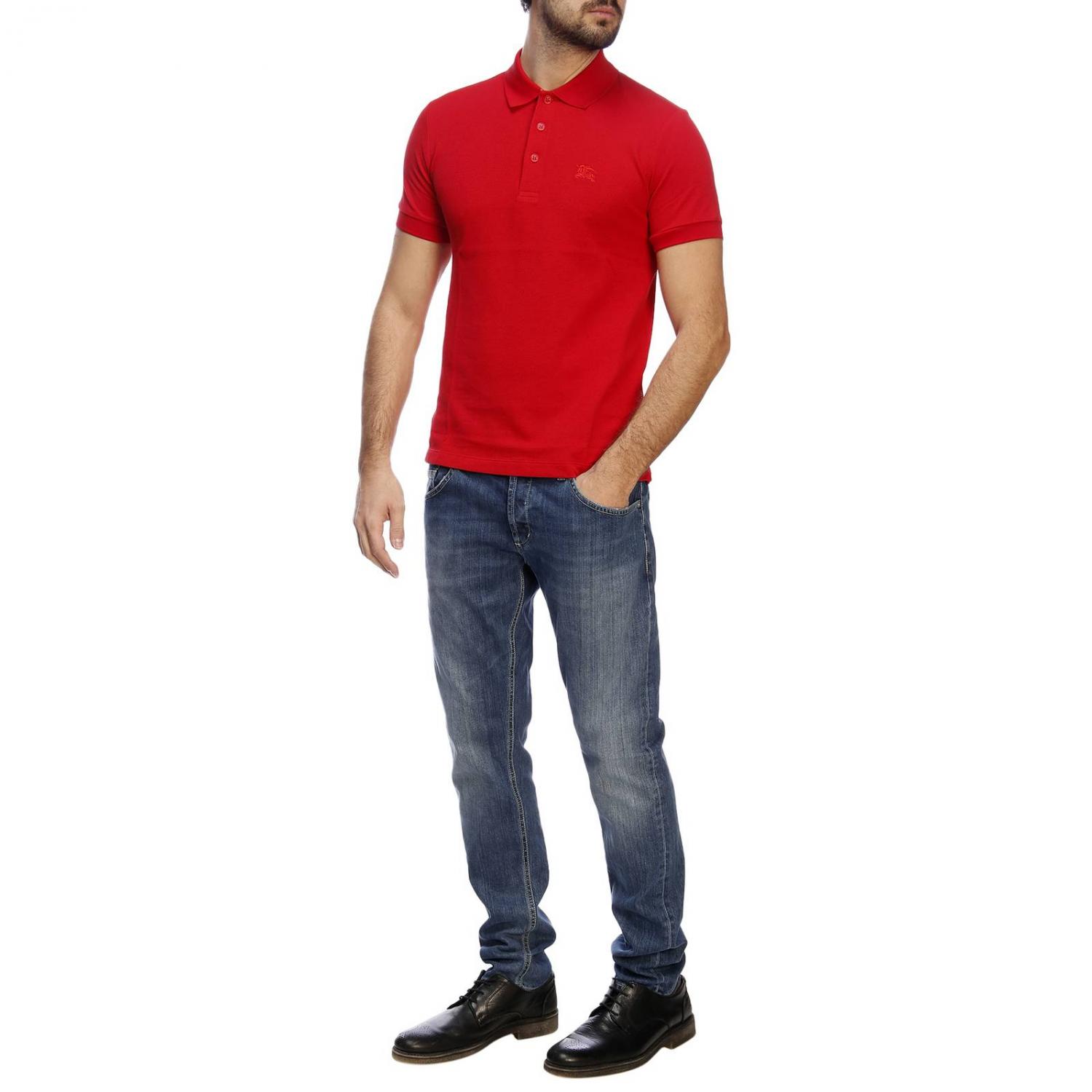 BURBERRY T-SHIRT: T-shirt men Burberry, Red - Img 4