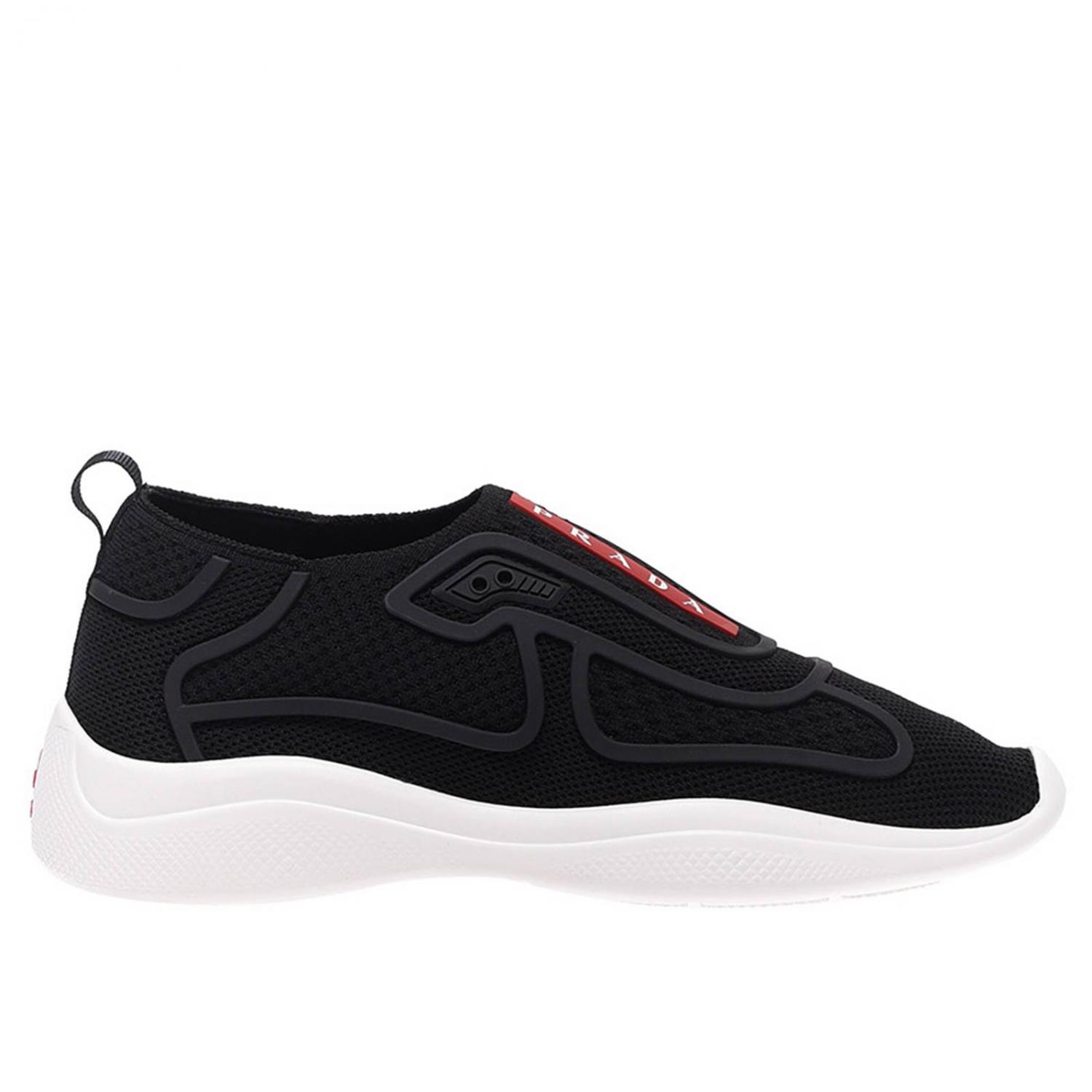 Prada sneaker damen schwarz best sale