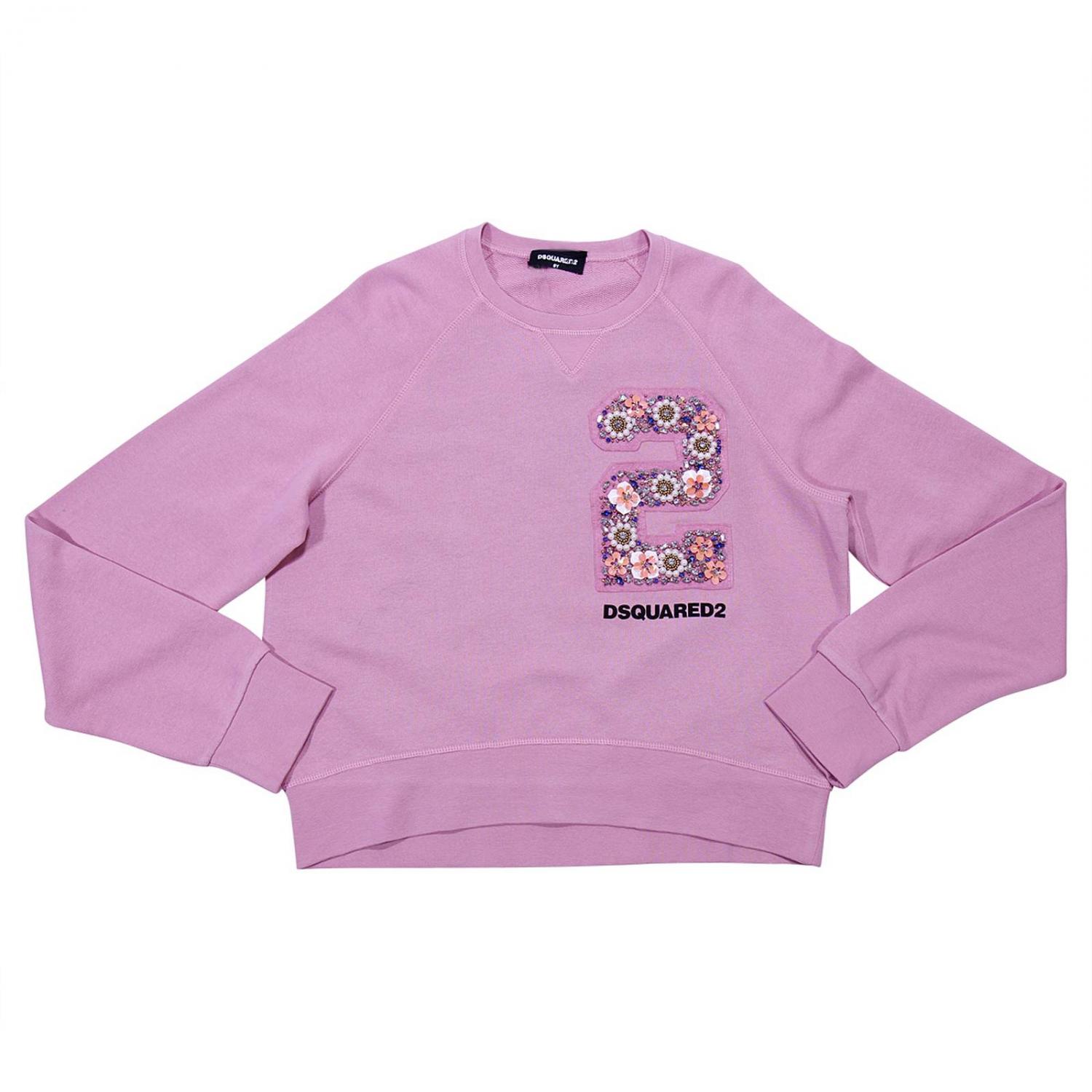 DSQUARED2 SWEATER: Sweater kids Dsquared2 Junior, Pink - Img 1
