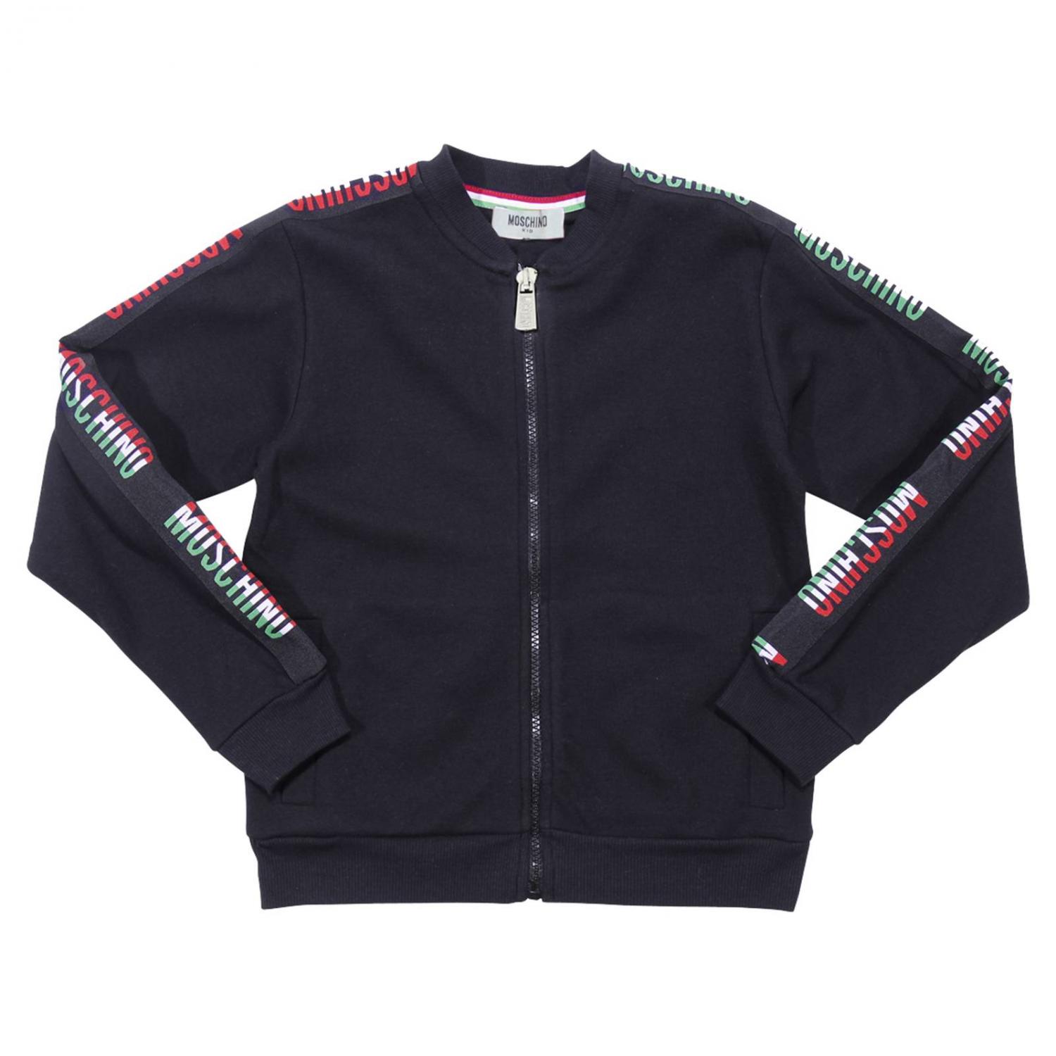 Moschino T-shirt manica corta bambino con logo nero main image 1