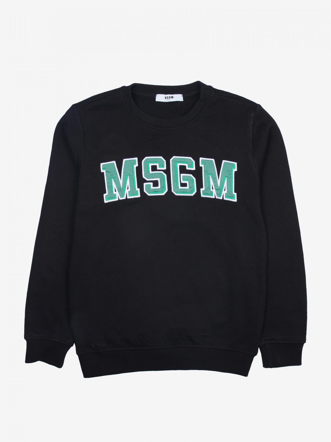 MSGM KIDS PULLOVER: MSGM Kids Jungen Pullover, Schwarz - Img 1