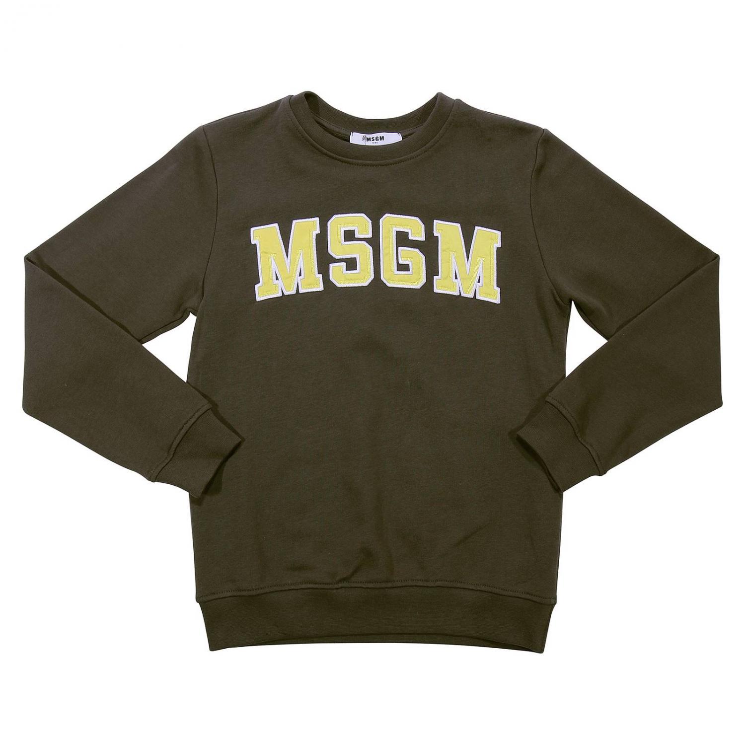 MSGM KIDS PULLOVER: MSGM Kids Jungen Pullover, Grün - Img 1