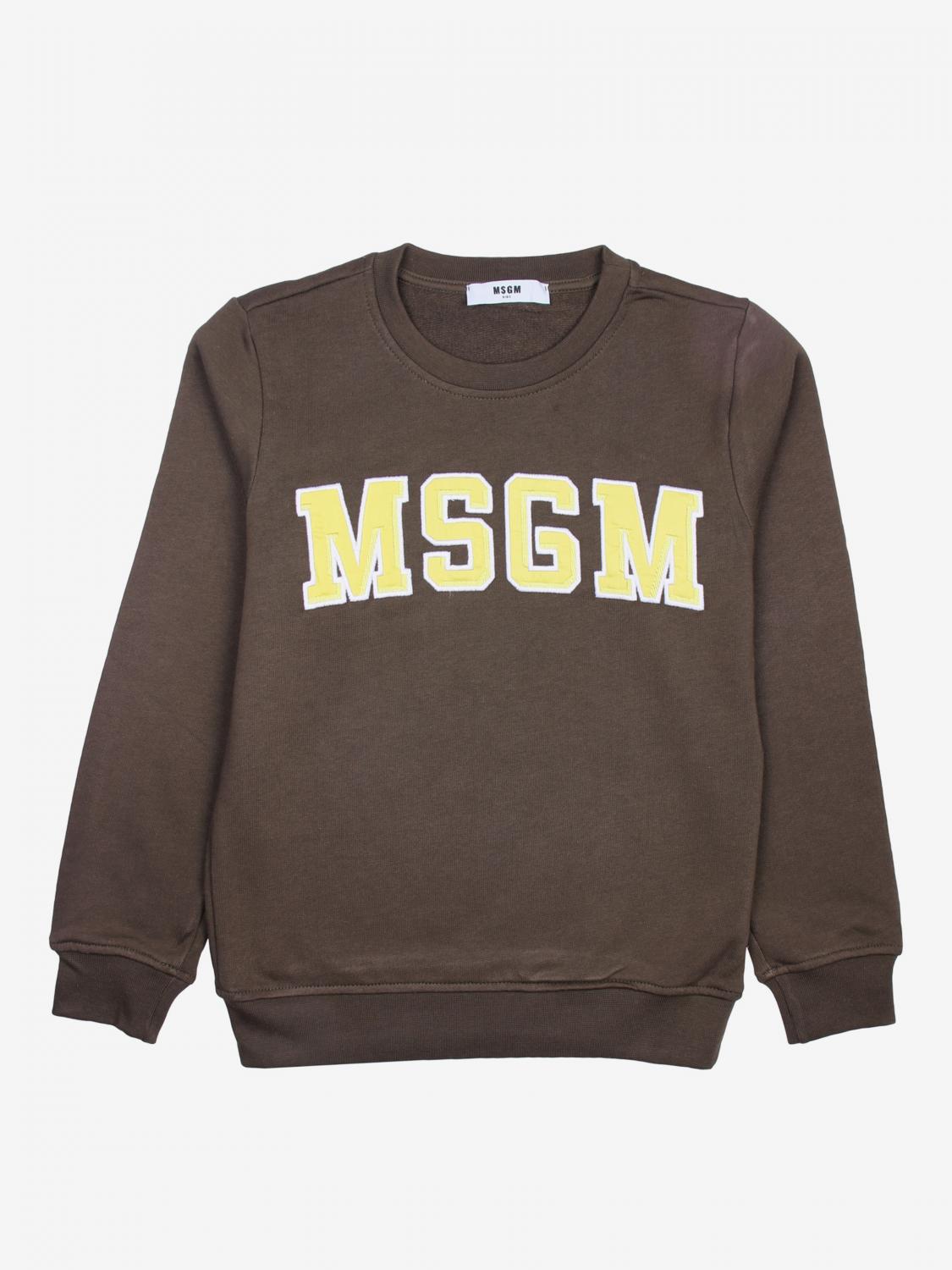 MSGM KIDS PULLOVER: MSGM Kids Jungen Pullover, Military - Img 1