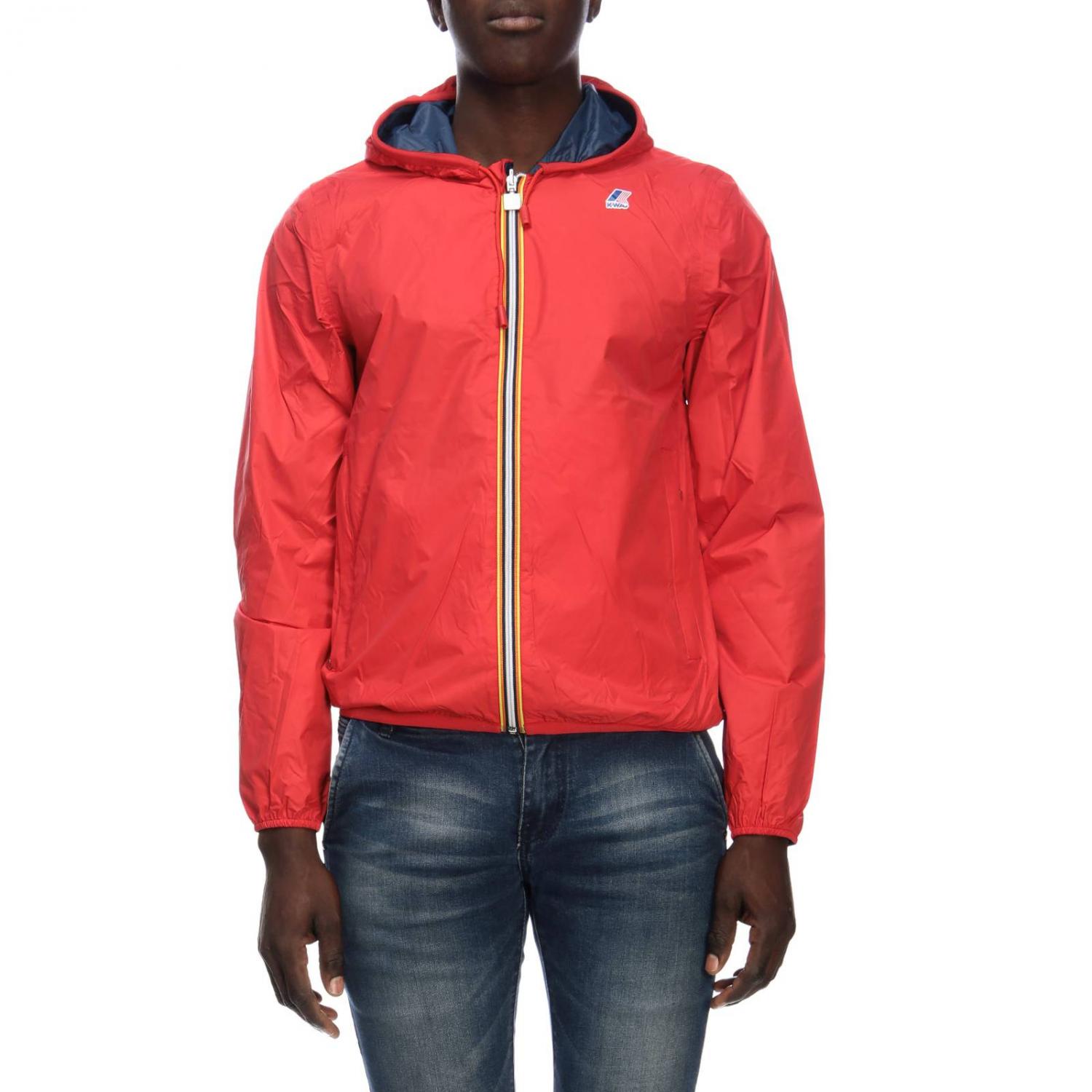 K-WAY JACKET: Jacket men K-way, Red - Img 1