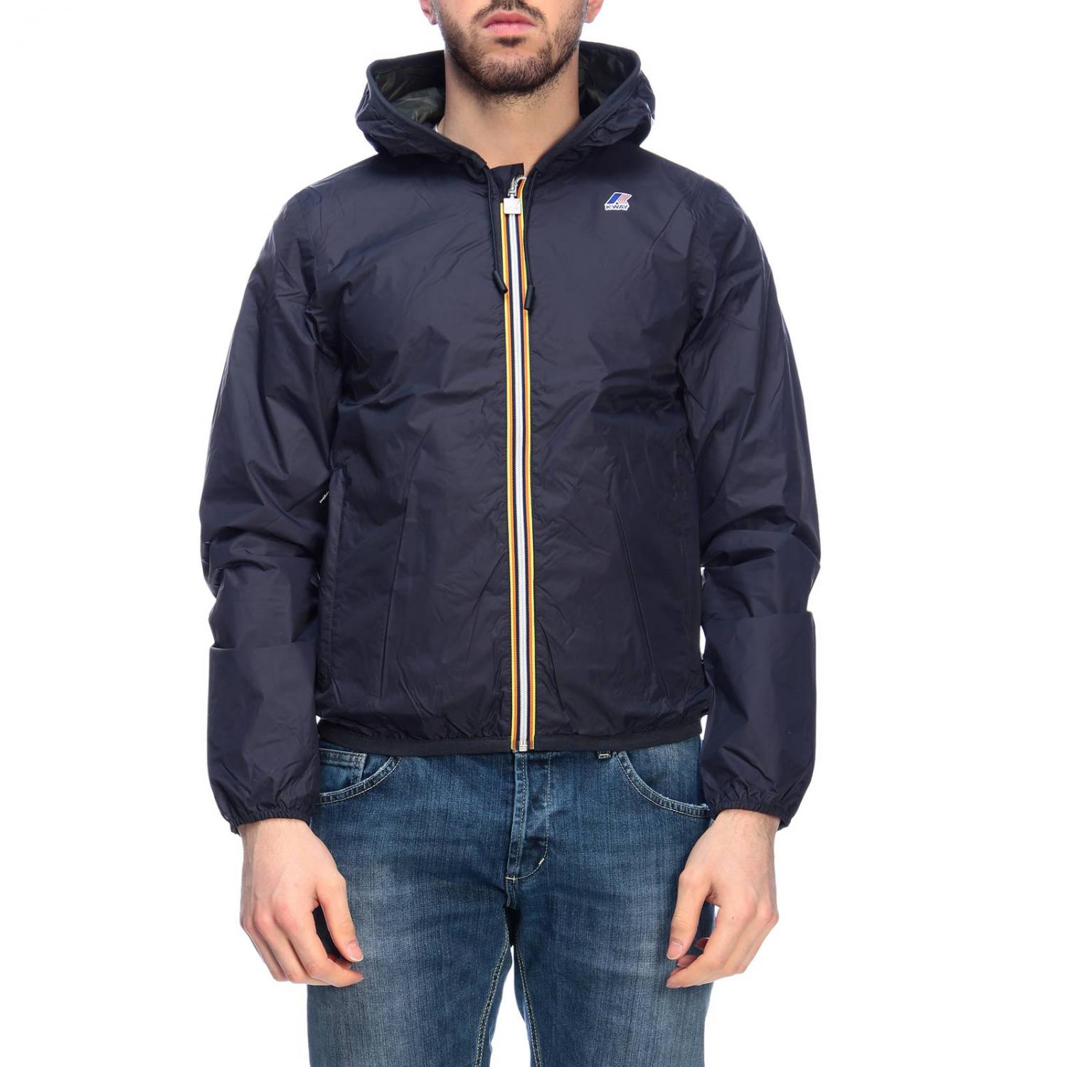 K-WAY JACKET: Jacket men K-way, Blue 1 - Img 1