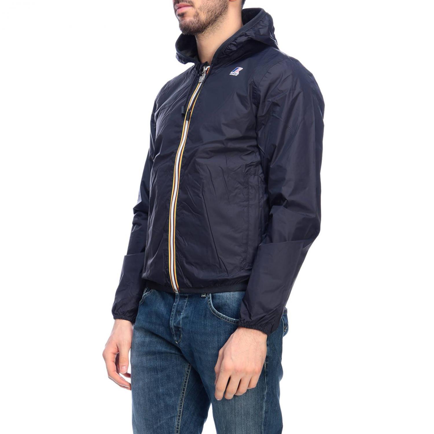 K-WAY JACKET: Jacket men K-way, Blue 1 - Img 2