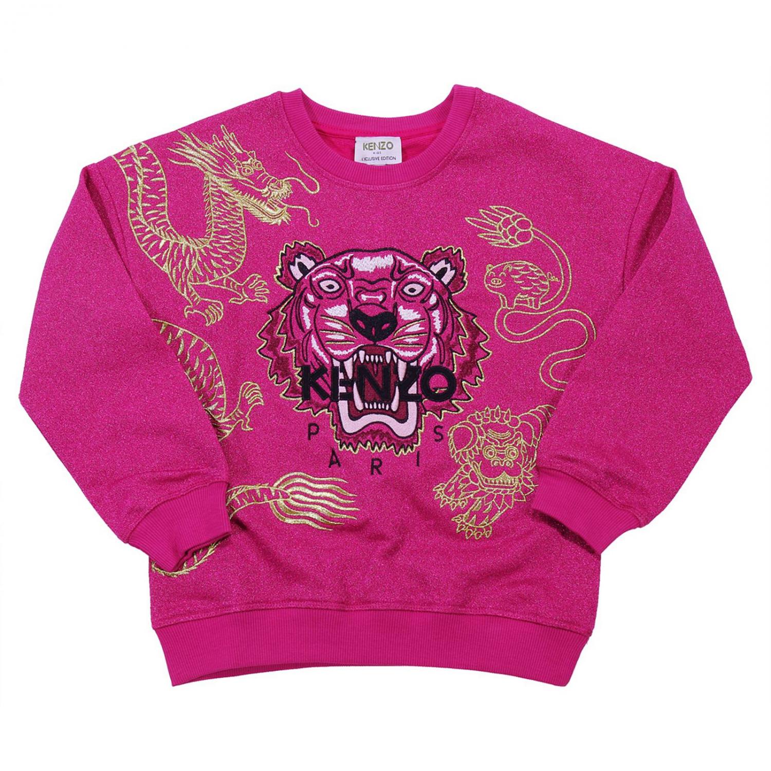 KENZO KIDS SWEATER: Sweater kids Kenzo Junior, Fuchsia - Img 1