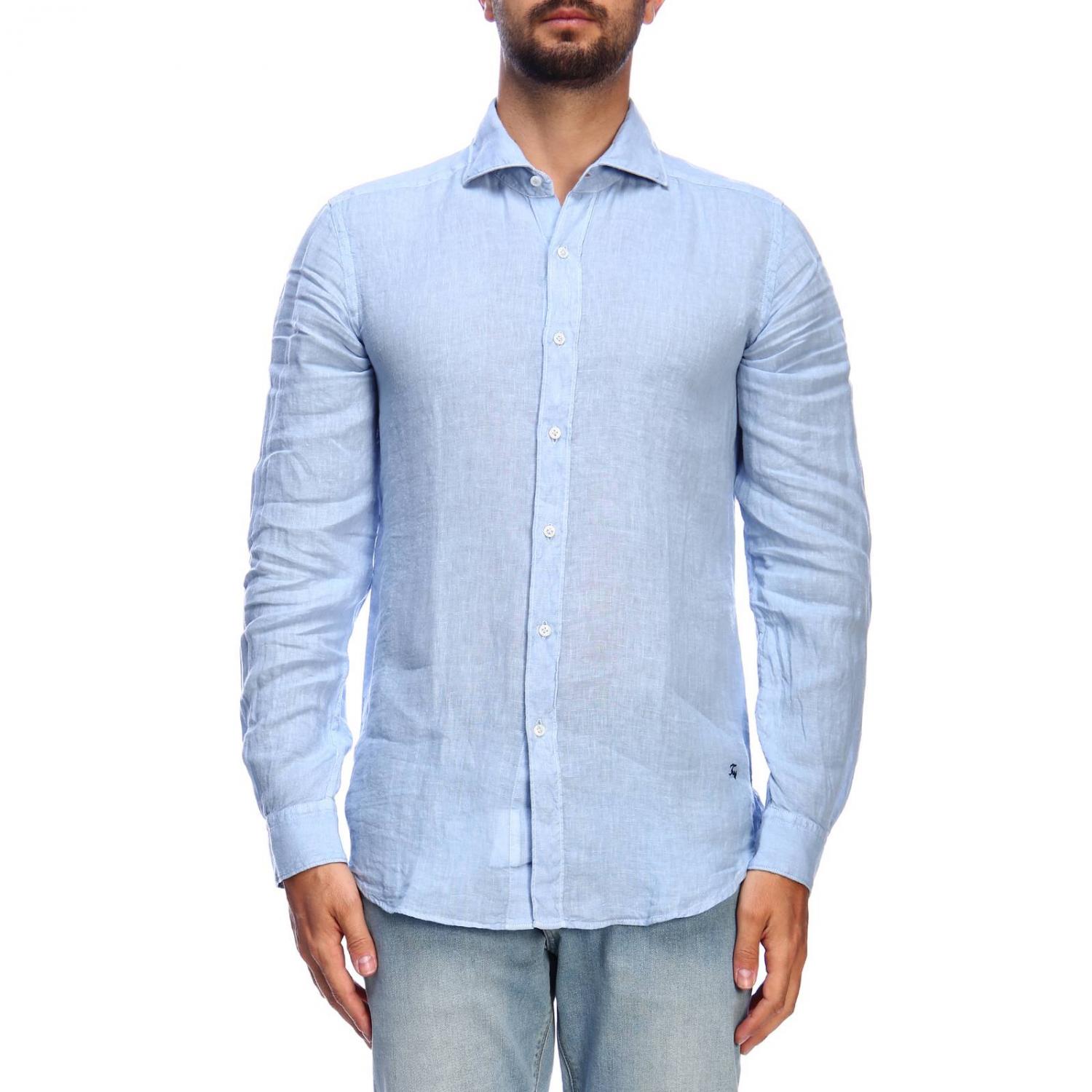 FAY SHIRT: Shirt men Fay, Gnawed Blue - Img 1