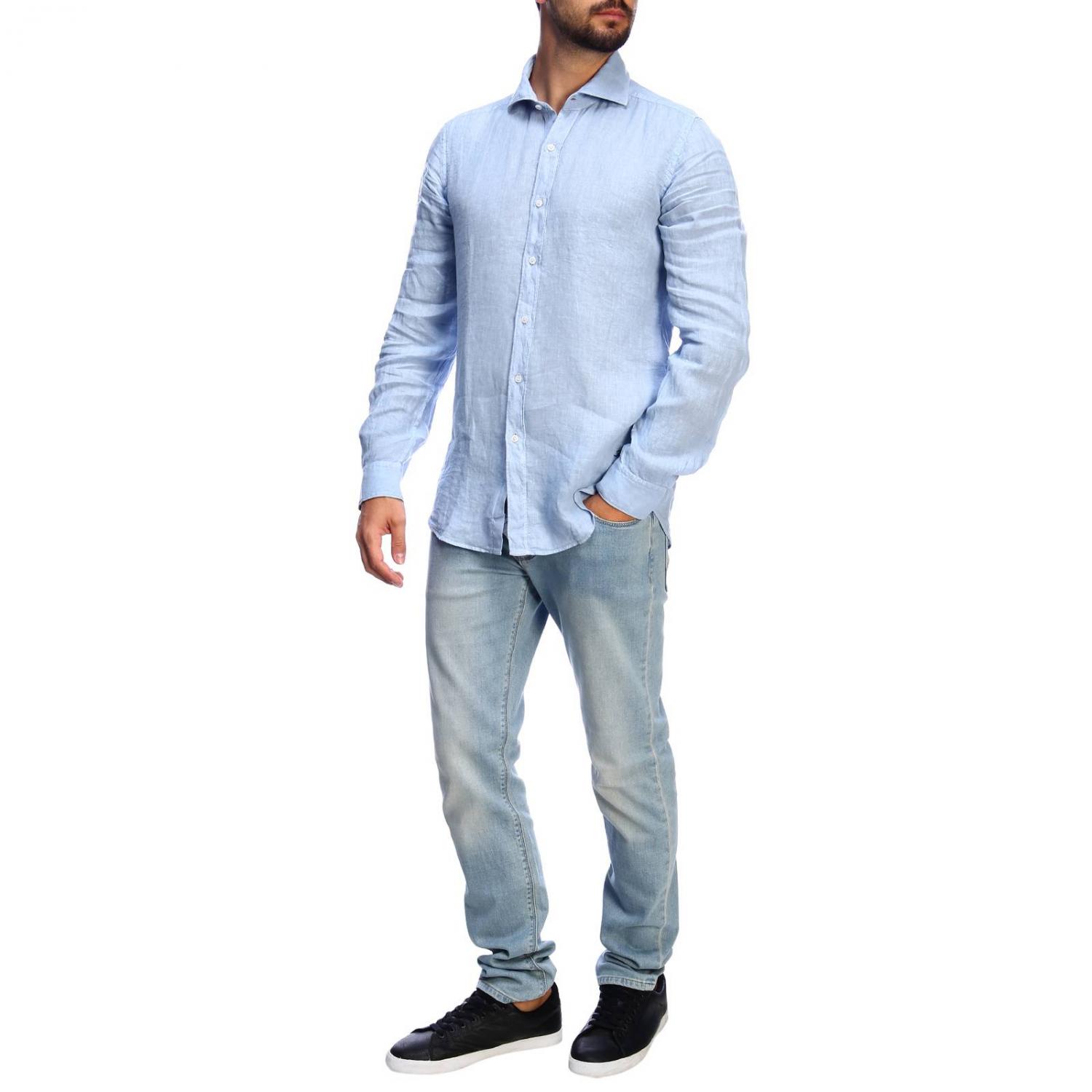 FAY SHIRT: Shirt men Fay, Gnawed Blue - Img 5