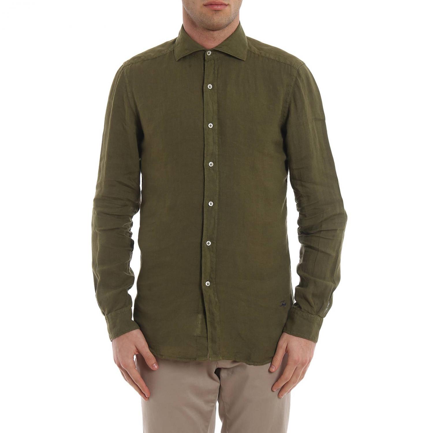 FAY SHIRT: Shirt men Fay, Green - Img 1
