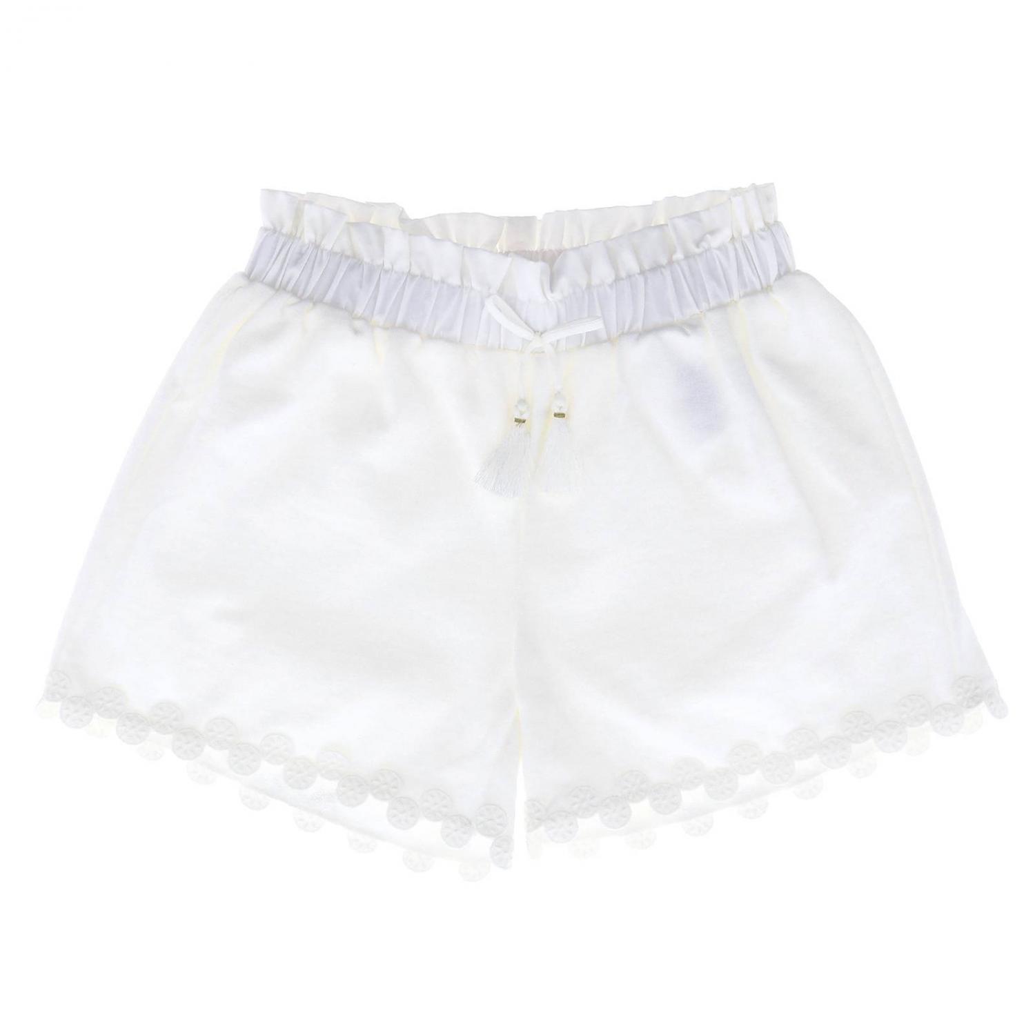 CHLOÉ SHORTS: Chloé Jungen Shorts, Weiß - Img 1