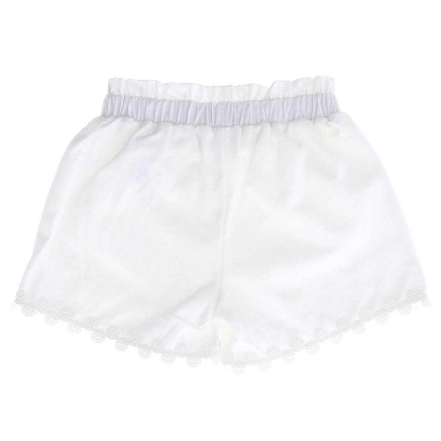 CHLOÉ SHORTS: Chloé Jungen Shorts, Weiß - Img 2