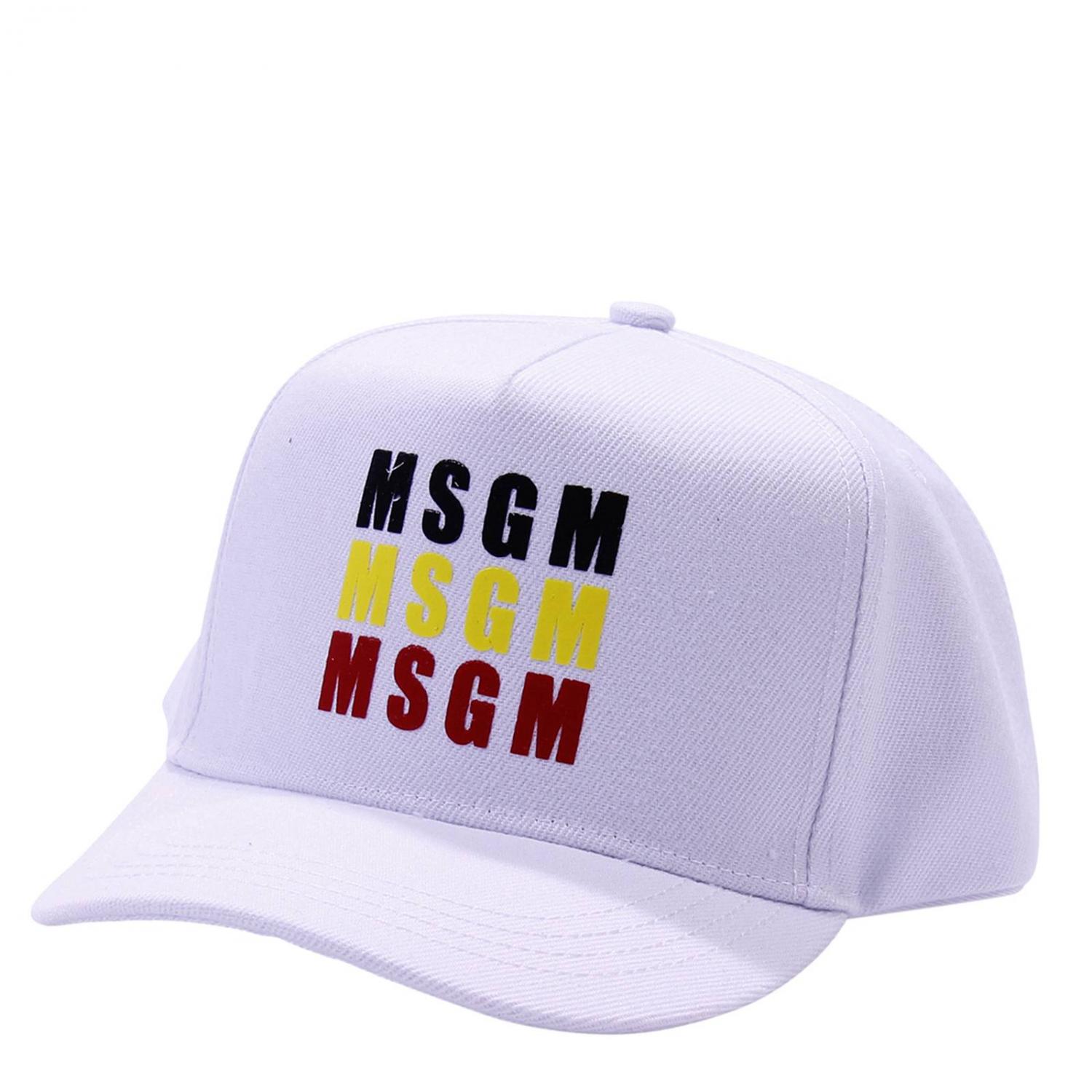 MSGM KIDS GORRO: Gorro niños MSGM Kids, Blanco - Img 1