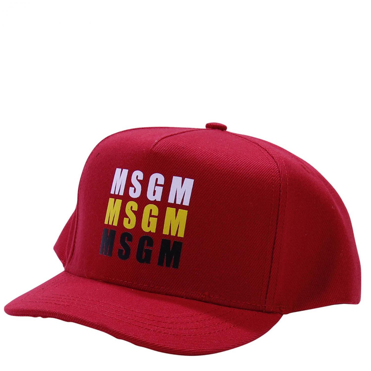 MSGM KIDS GORRO: Gorro niños MSGM Kids, Rojo - Img 1