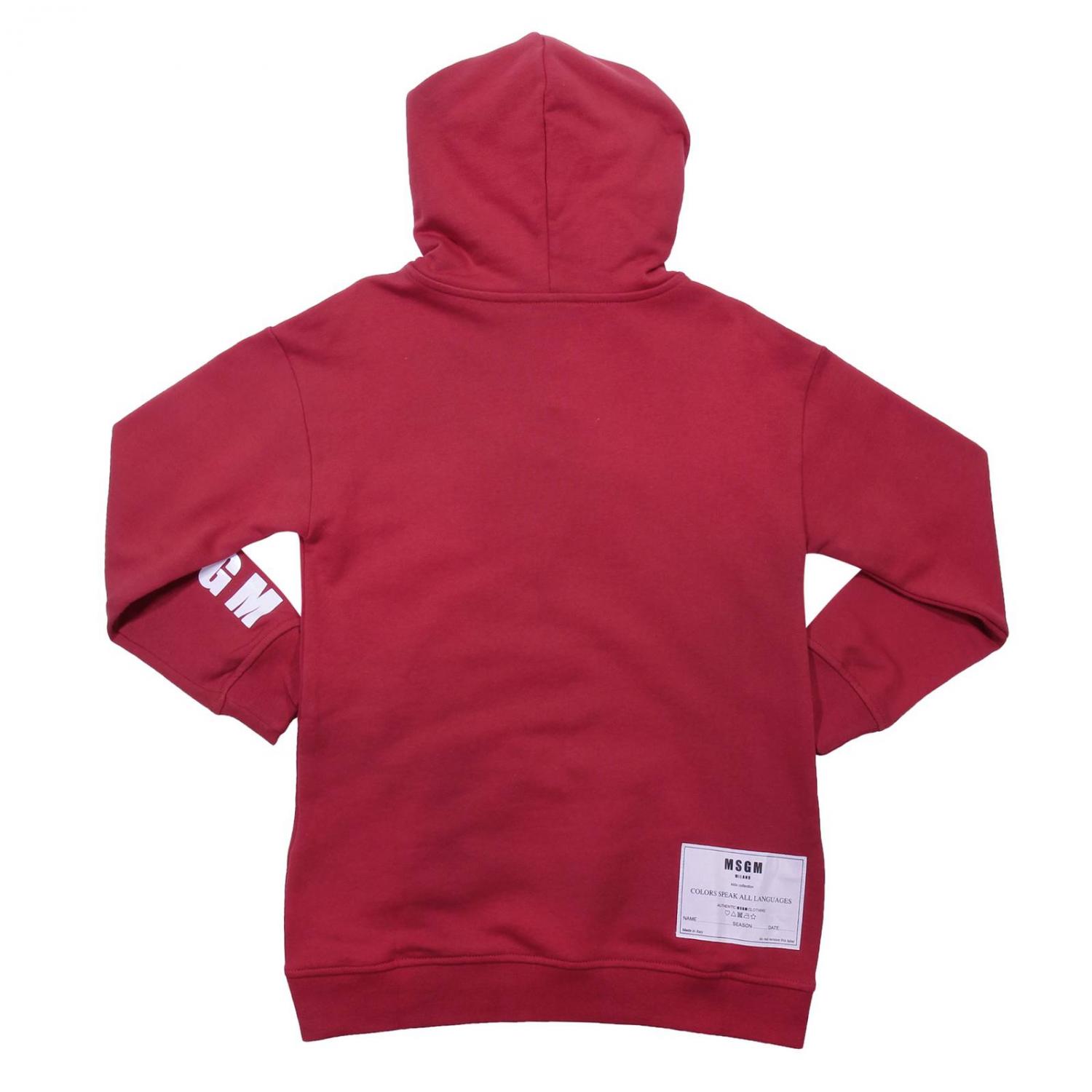 MSGM KIDS PULLOVER: MSGM Kids Jungen Pullover, Rot - Img 2