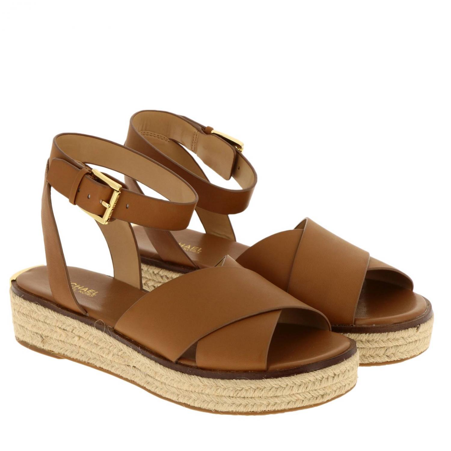 MICHAEL KORS FLAT SANDAL: Flat sandals women Michael Kors, Brown - Img 2