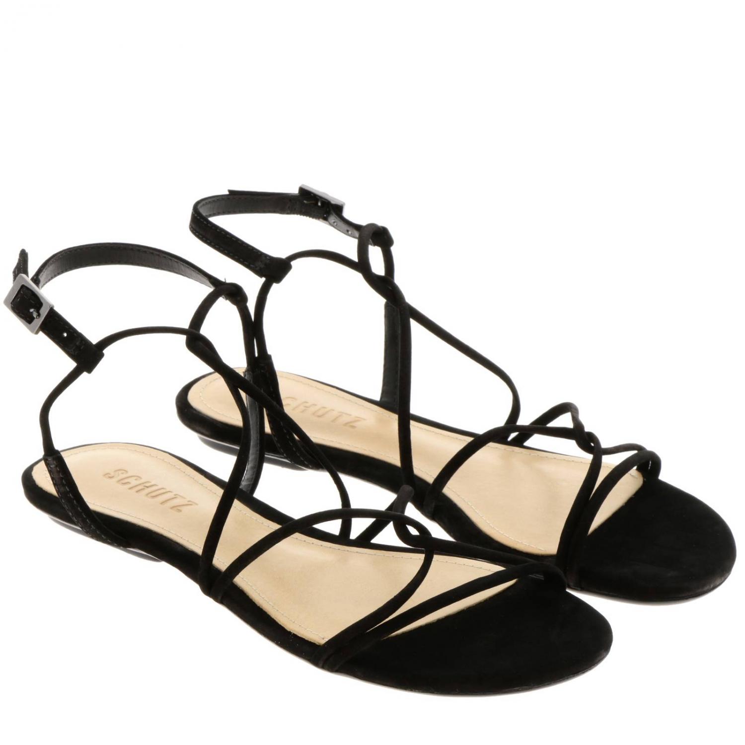 SCHUTZ FLAT SANDAL: Shoes women Schutz, Black - Img 2