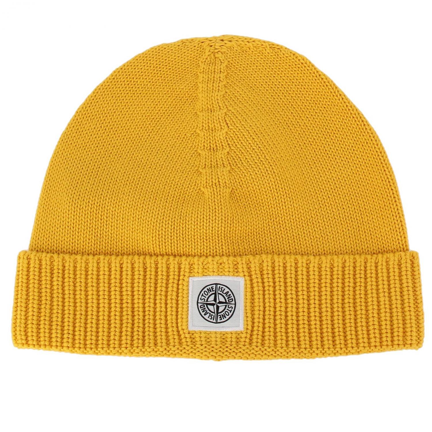 STONE ISLAND JUNIOR HAT: Hat kids Stone Island, Yellow - Img 1