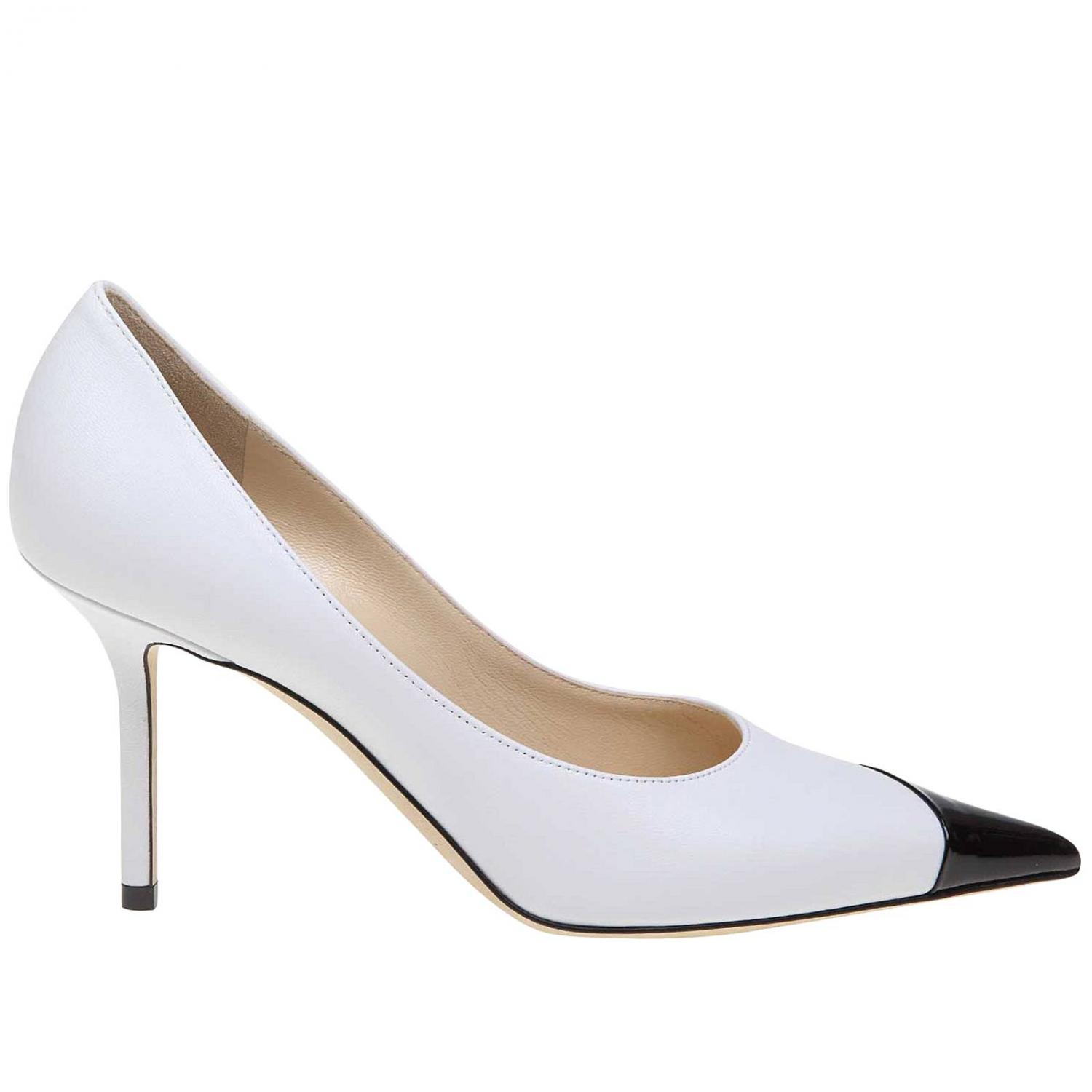 JIMMY CHOO PUMPS: Love Jimmy Choo Dekolleté aus Lackleder und zweifarbigem Leder, Schwarz - Img 1