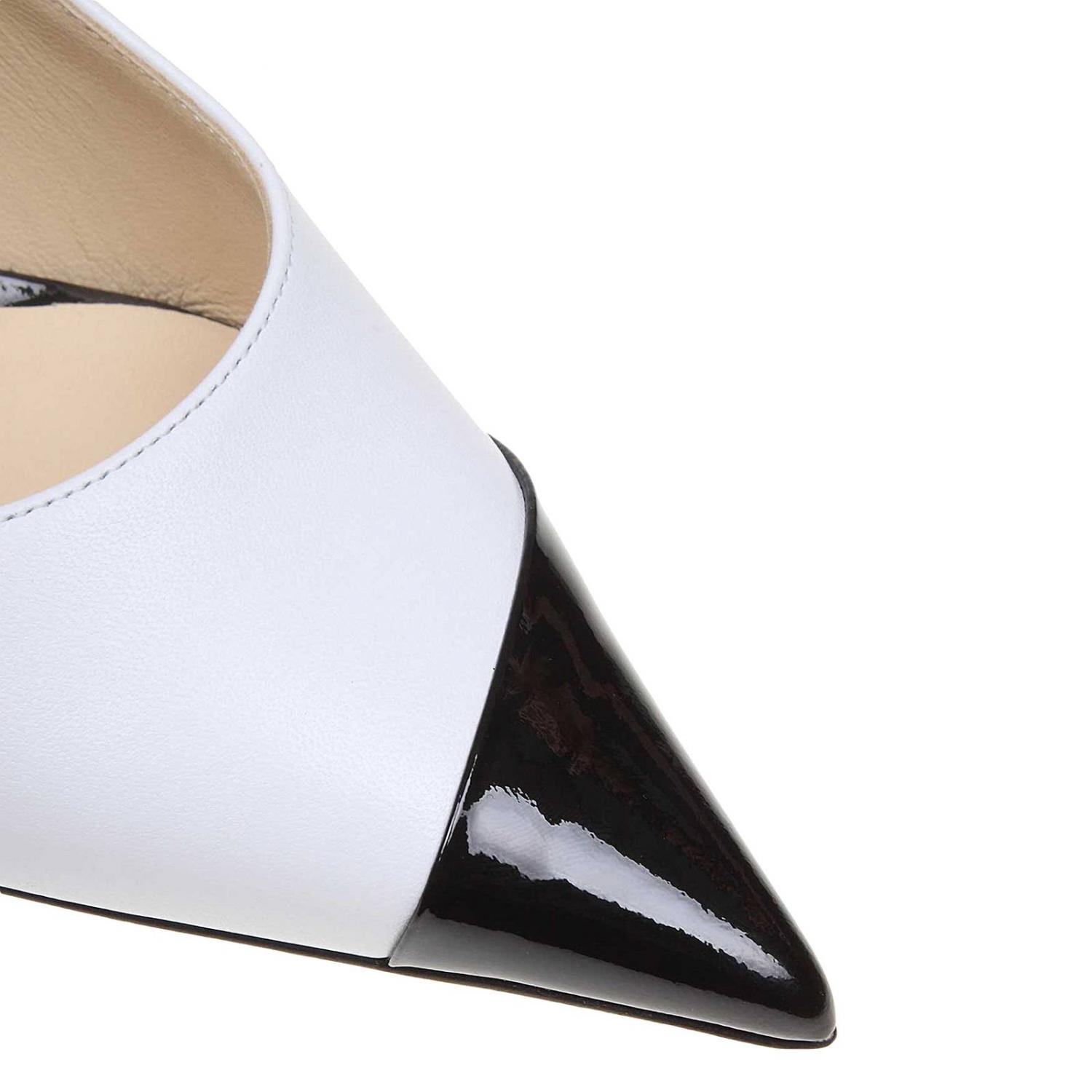 JIMMY CHOO PUMPS: Love Jimmy Choo Dekolleté aus Lackleder und zweifarbigem Leder, Schwarz - Img 4
