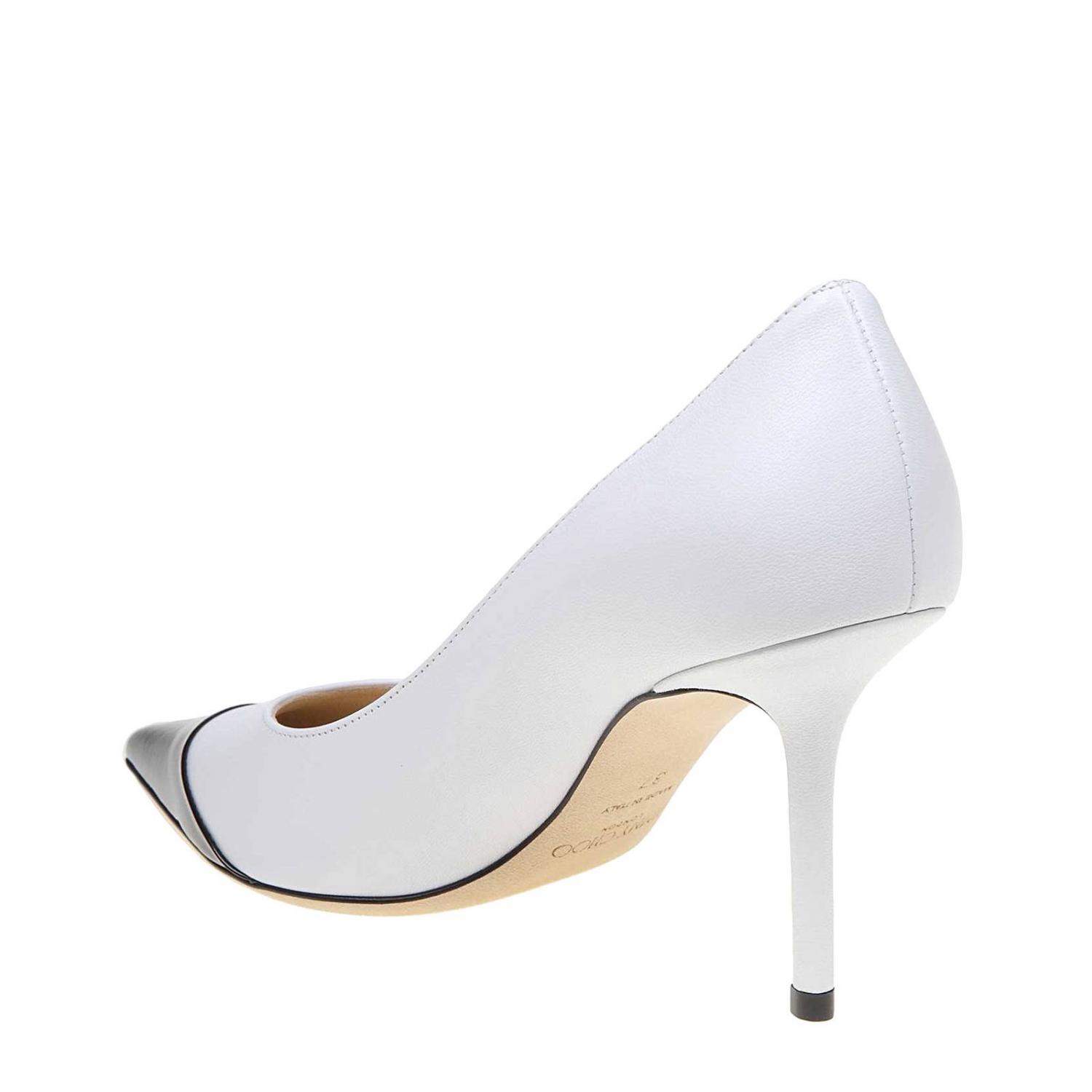 JIMMY CHOO PUMPS: Love Jimmy Choo Dekolleté aus Lackleder und zweifarbigem Leder, Schwarz - Img 5