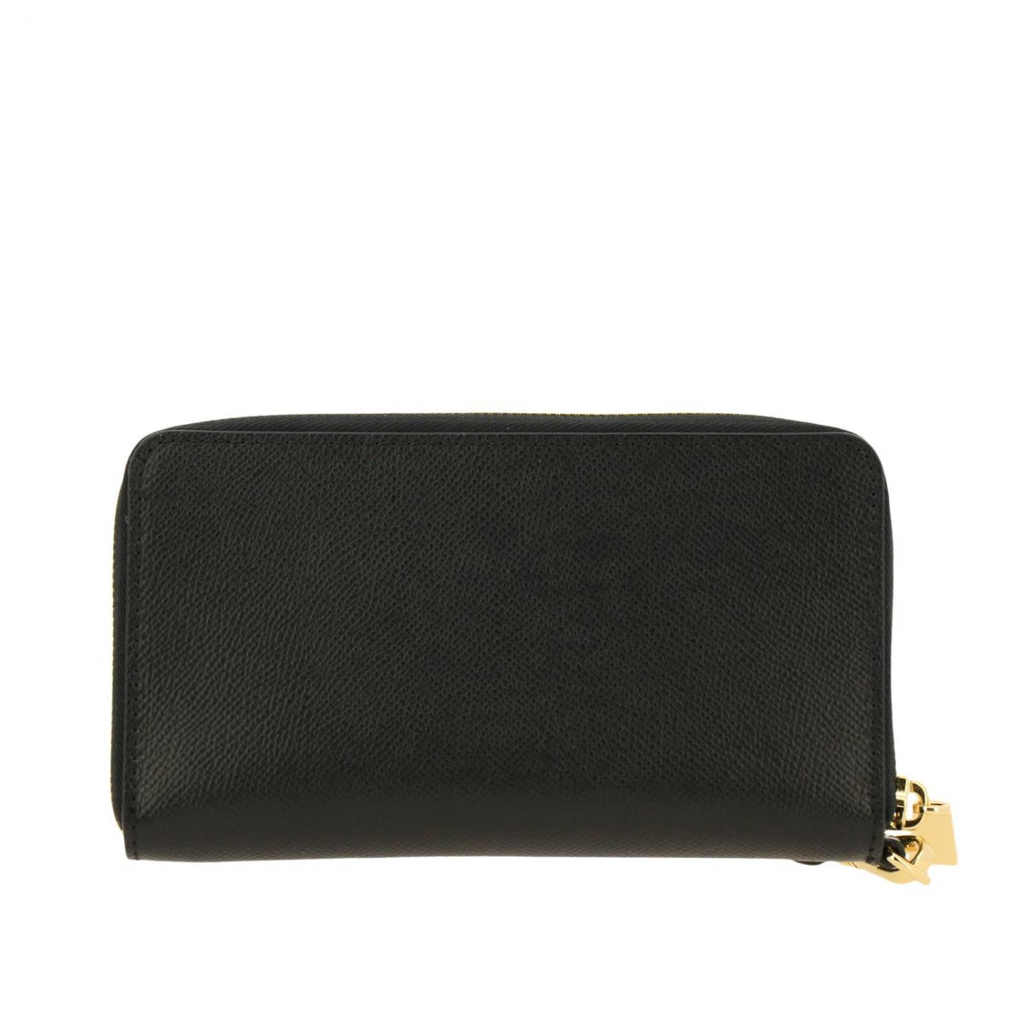 MICHAEL KORS CARTERA: Cartera de cuero martillado con solapa extraíble, Negro - Img 3