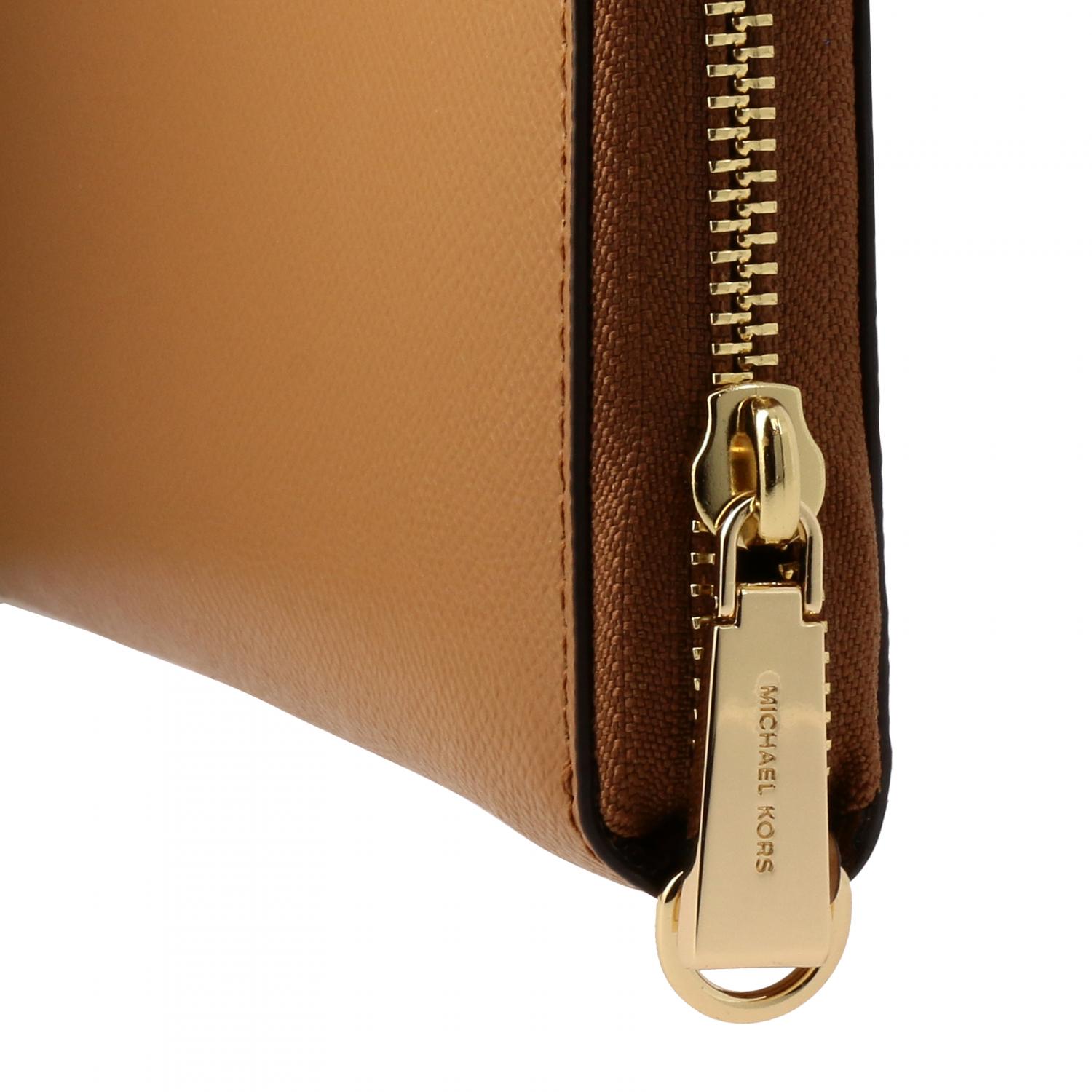 MICHAEL KORS WALLET: Wristlets wallet in hammered leather with removable tap, Leather - Img 4