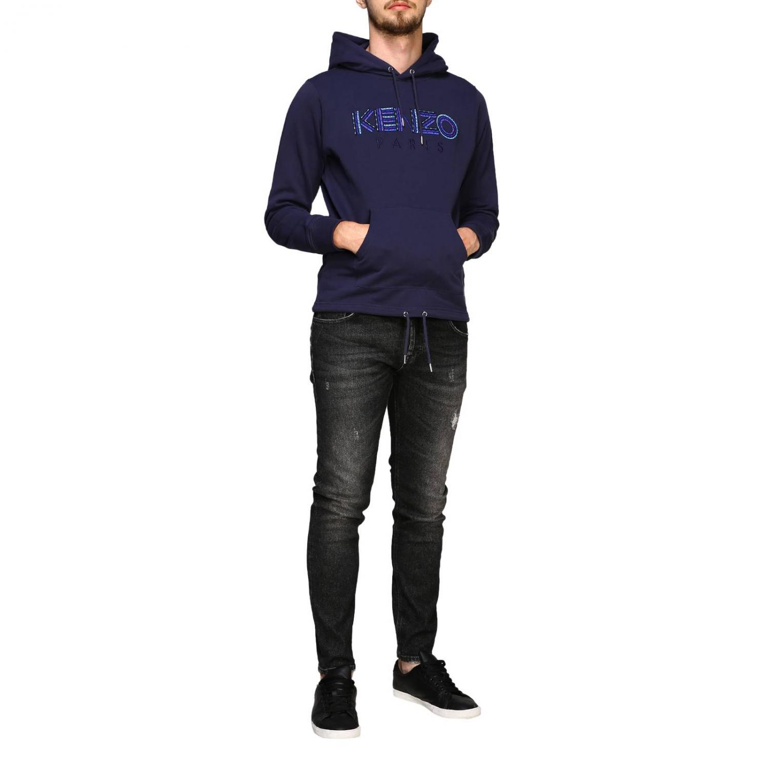 KENZO SUDADERA: Sudadera con capucha Kenzo Paris, Tinta - Img 2