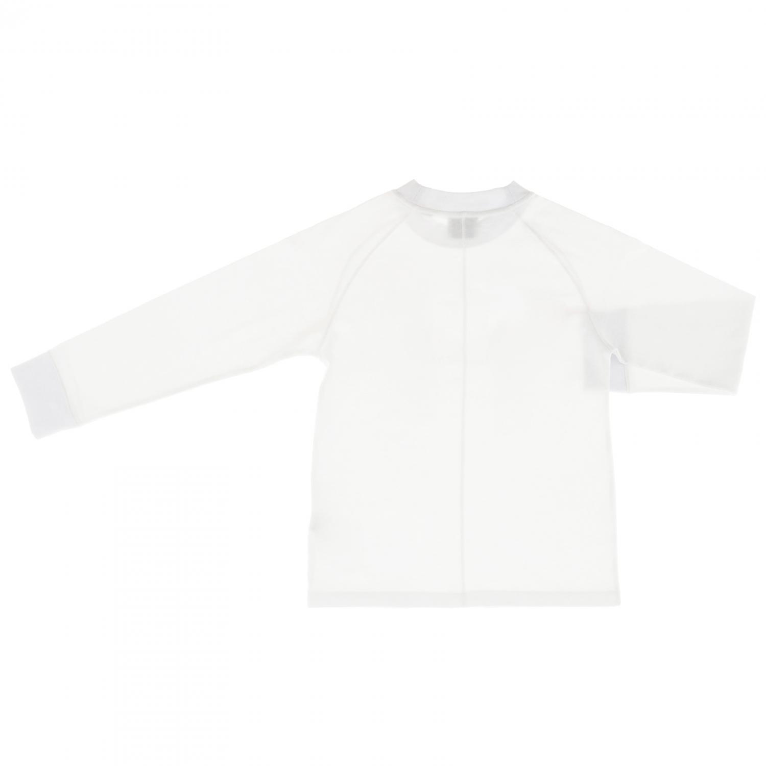 BURBERRY T-SHIRT: Sweatshirt mit maxi Burberry Aufdruck, Weiß - Img 2