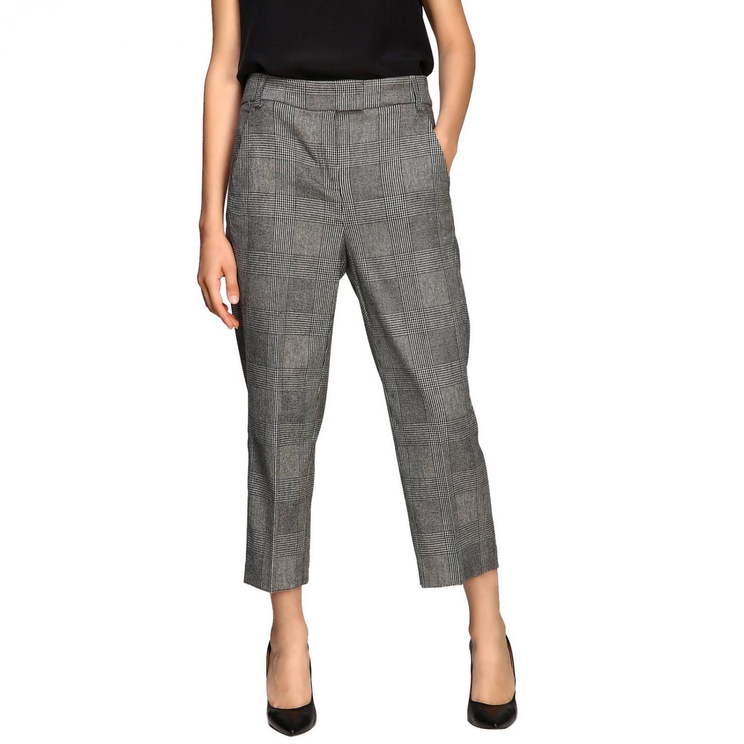 パンツ DONDUP Women Straight Pants DP268B VS0030 999 Black DONDUP: Pants woman - Black | Dondup pants DP268BGSE068DBM5