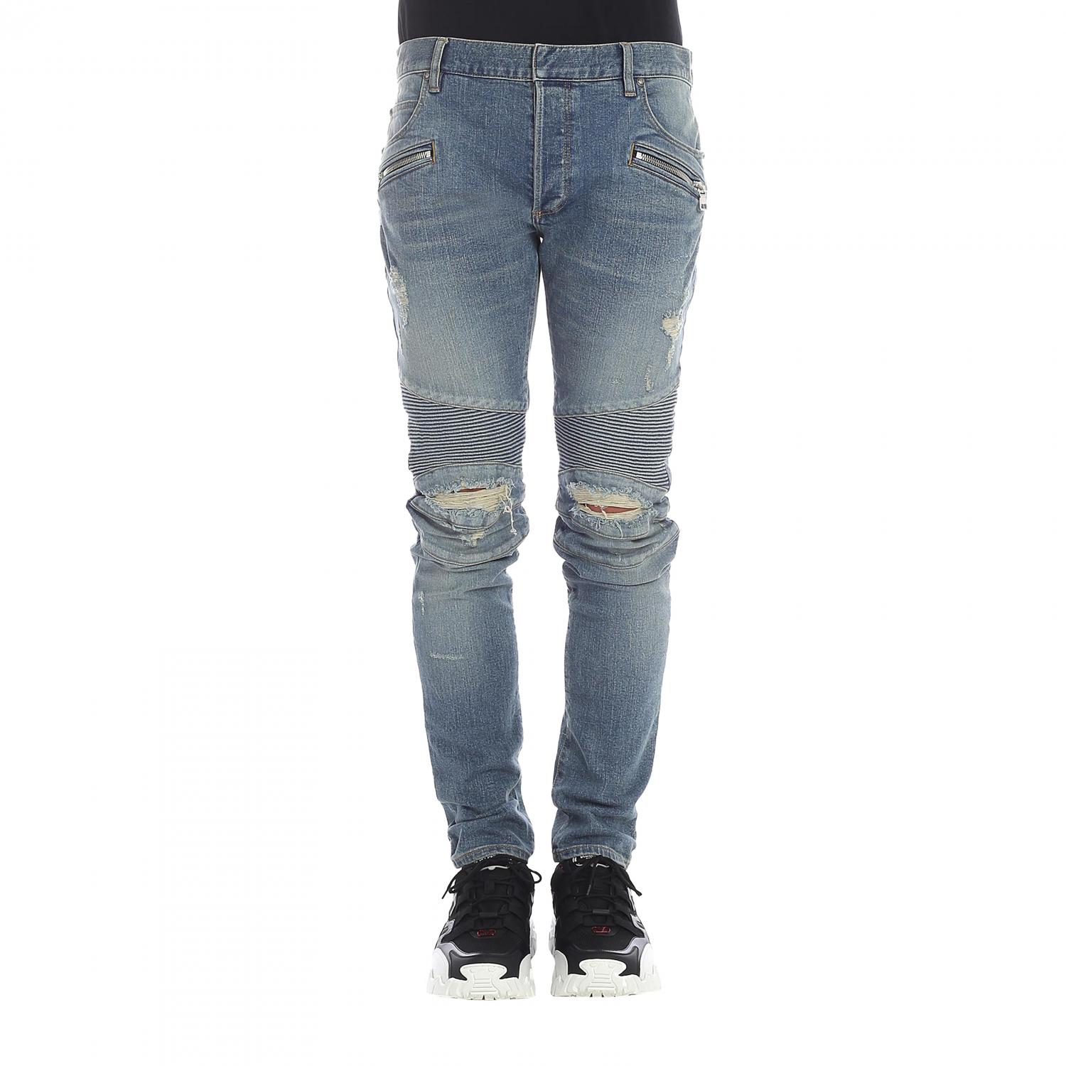 BALMAIN JEANS: Balmain Herren Jeans, Blau - Img 1