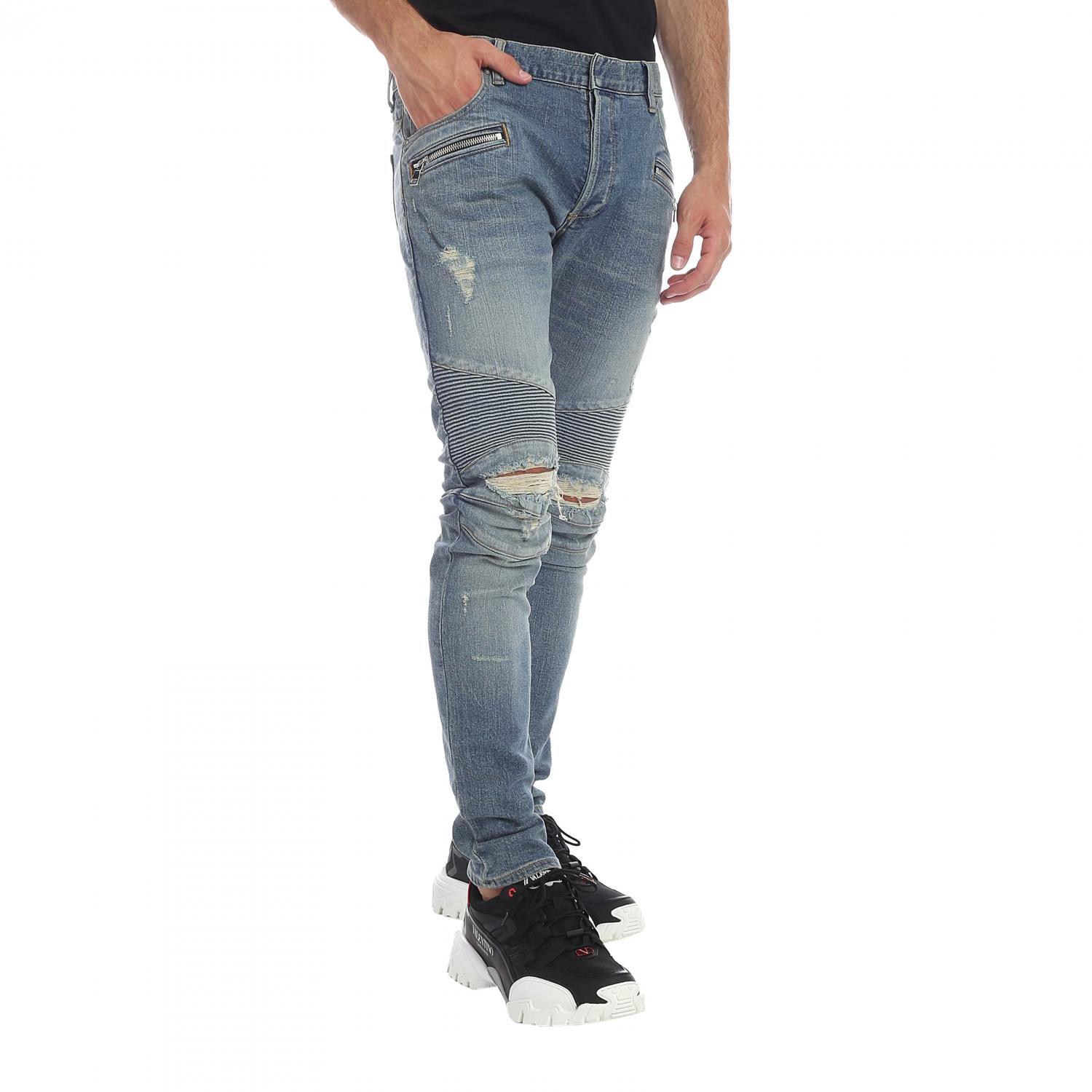 BALMAIN JEANS: Balmain Herren Jeans, Blau - Img 2