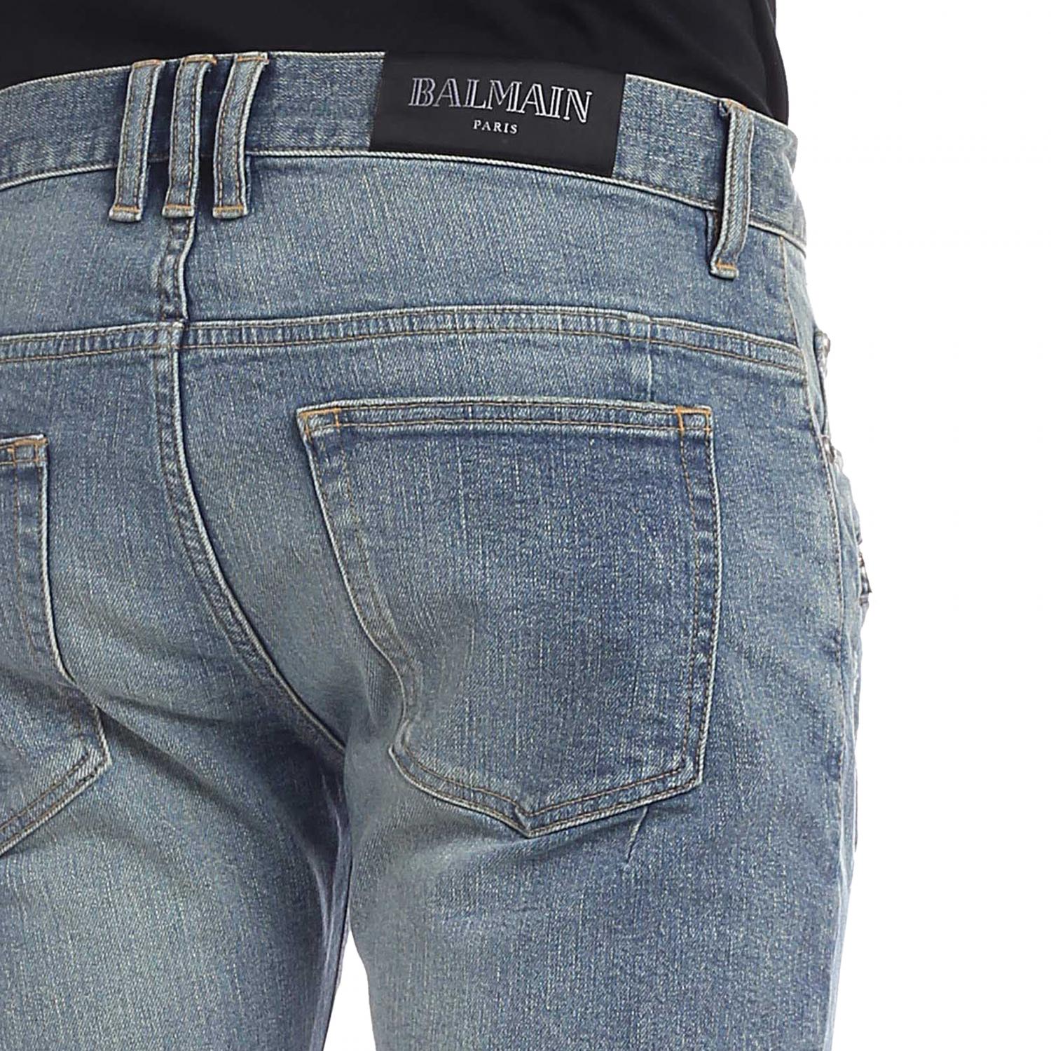 BALMAIN JEANS: Balmain Herren Jeans, Blau - Img 4
