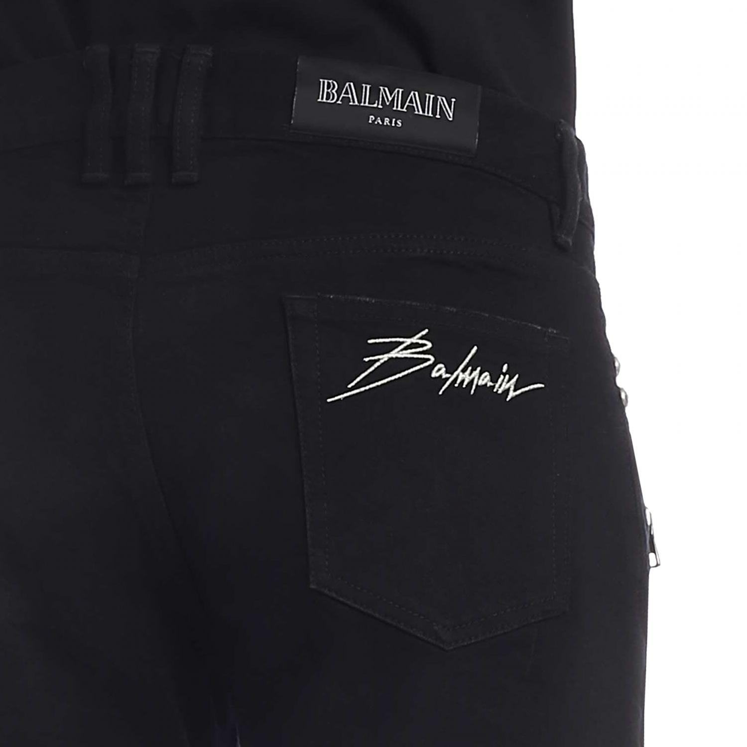 BALMAIN JEANS: Balmain Herren Jeans, Schwarz - Img 4
