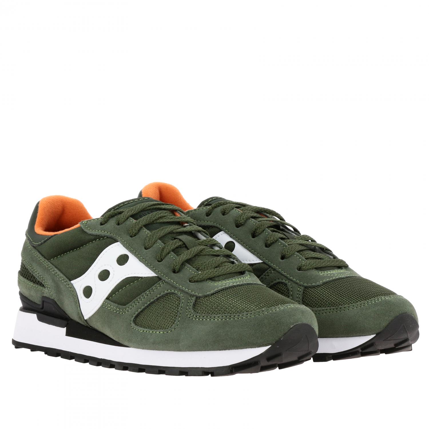 SAUCONY SNEAKERS: Sneakers Saucony in pelle scamosciata e micro rete, Bianco - Img 2