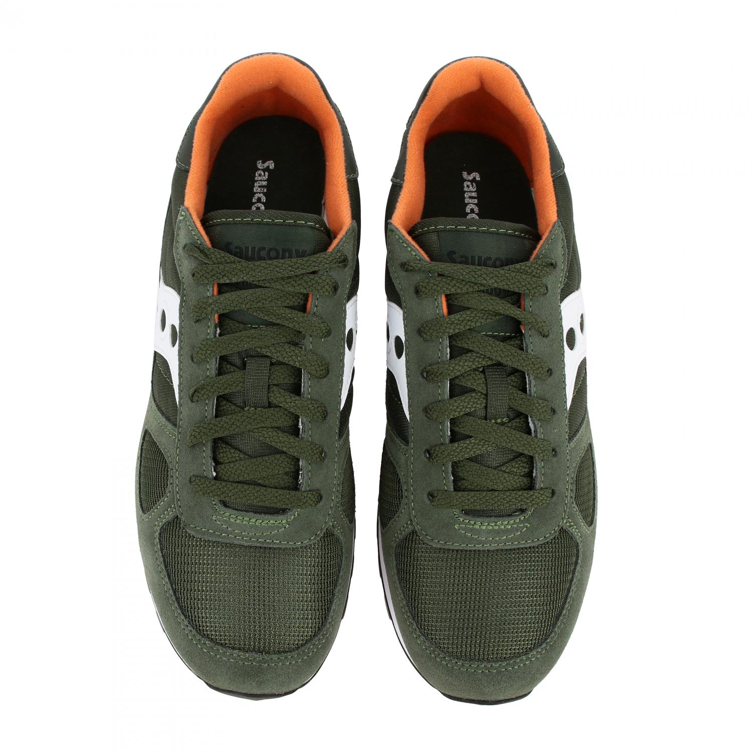 SAUCONY SNEAKERS: Sneakers Saucony in pelle scamosciata e micro rete, Bianco - Img 3