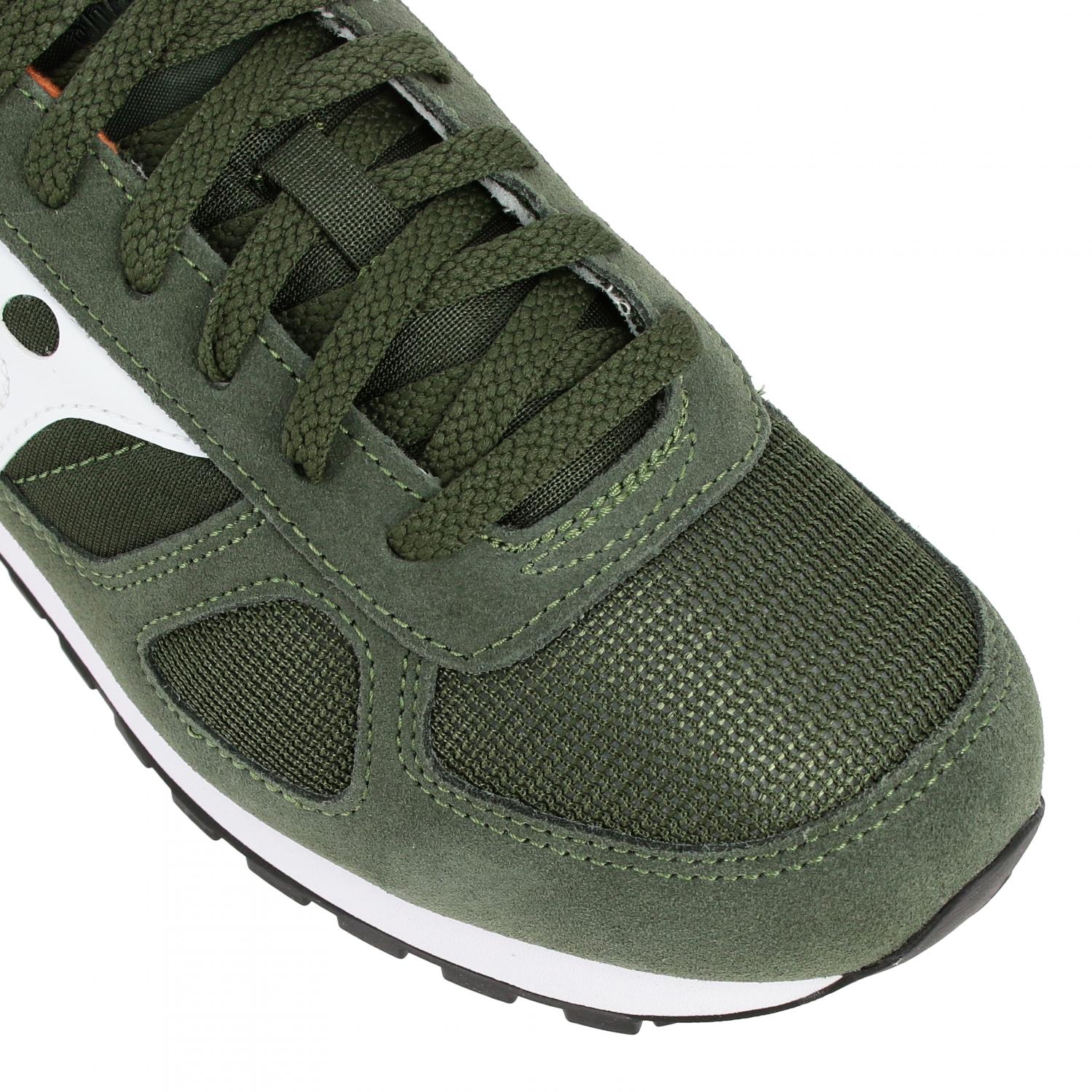 SAUCONY SNEAKERS: Sneakers Saucony in pelle scamosciata e micro rete, Bianco - Img 4
