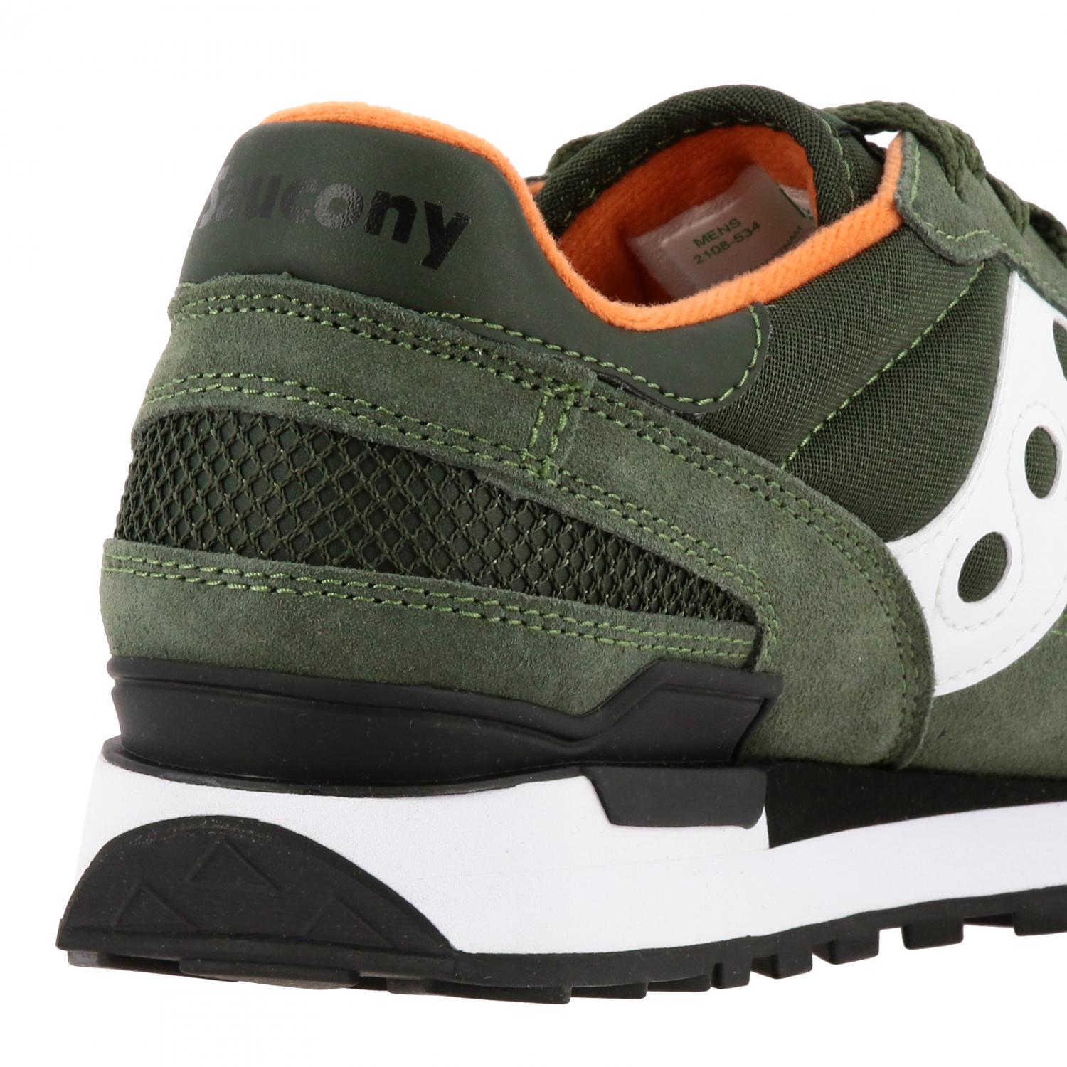 SAUCONY SNEAKERS: Sneakers Saucony in pelle scamosciata e micro rete, Bianco - Img 5