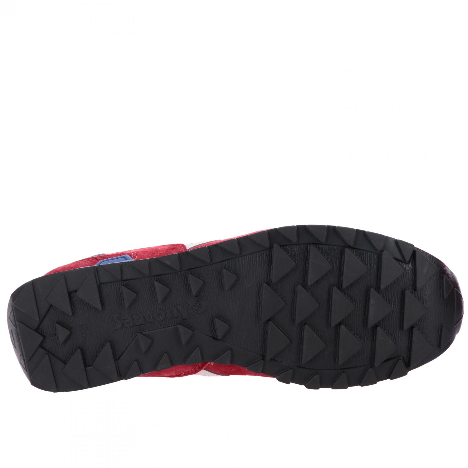SAUCONY SNEAKERS: Sneakers Saucony in pelle scamosciata e micro rete, Rosso - Img 6