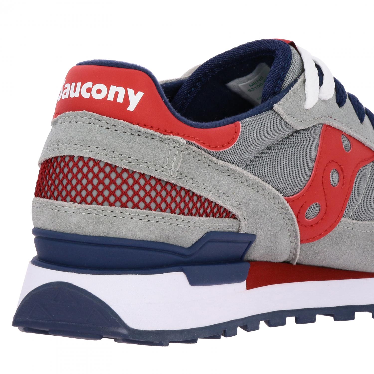 SAUCONY SNEAKERS: Sneakers Saucony in pelle scamosciata e micro rete, Grigio 2 - Img 5