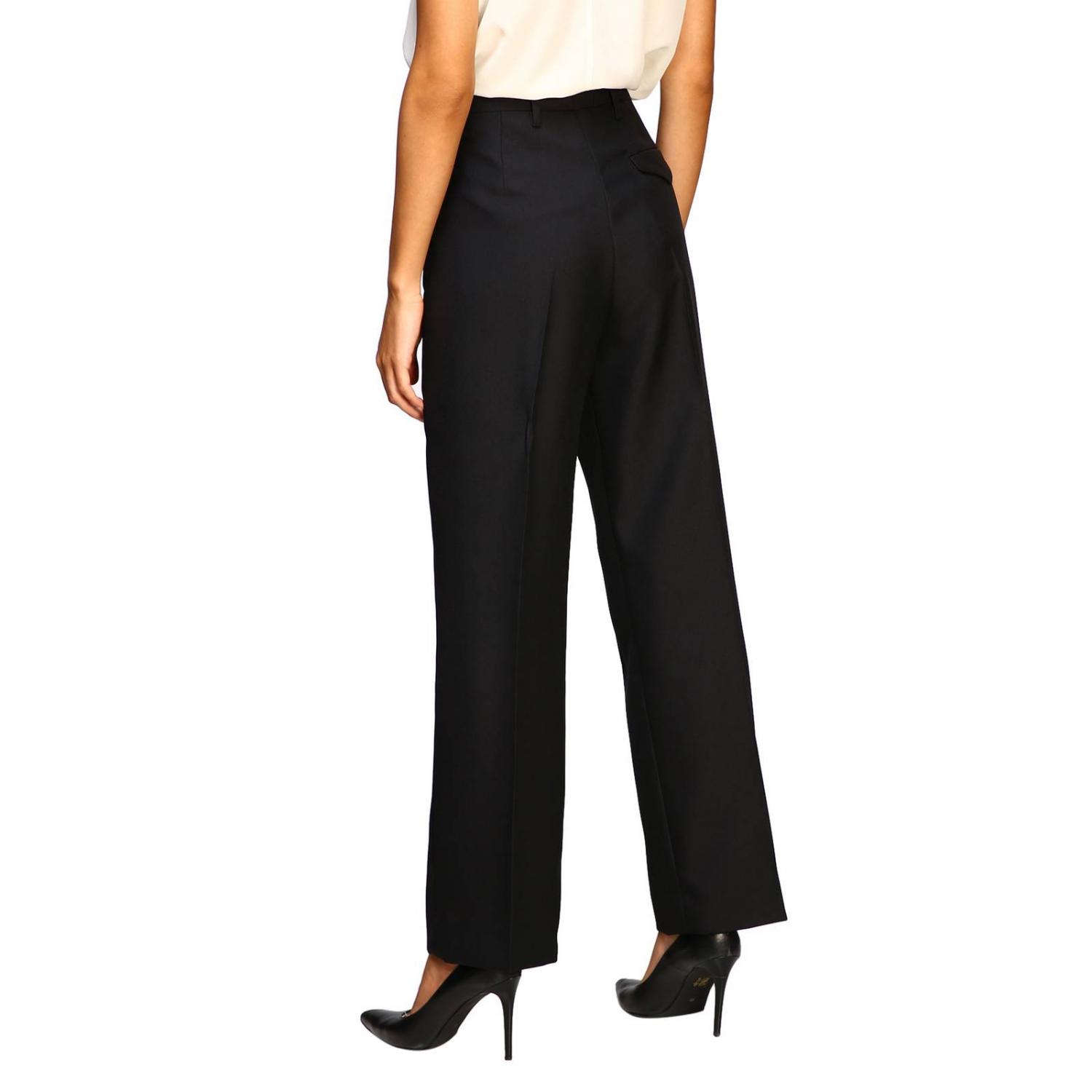 PRADA HOSE: Prada klassische Hose mit hohem Bund, Schwarz - Img 3