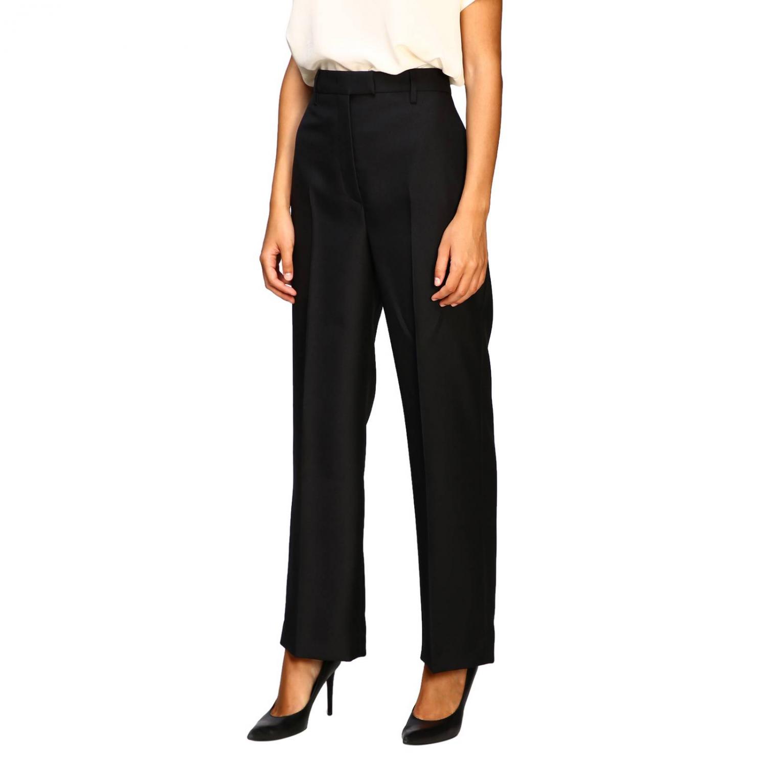 PRADA HOSE: Prada klassische Hose mit hohem Bund, Schwarz - Img 4