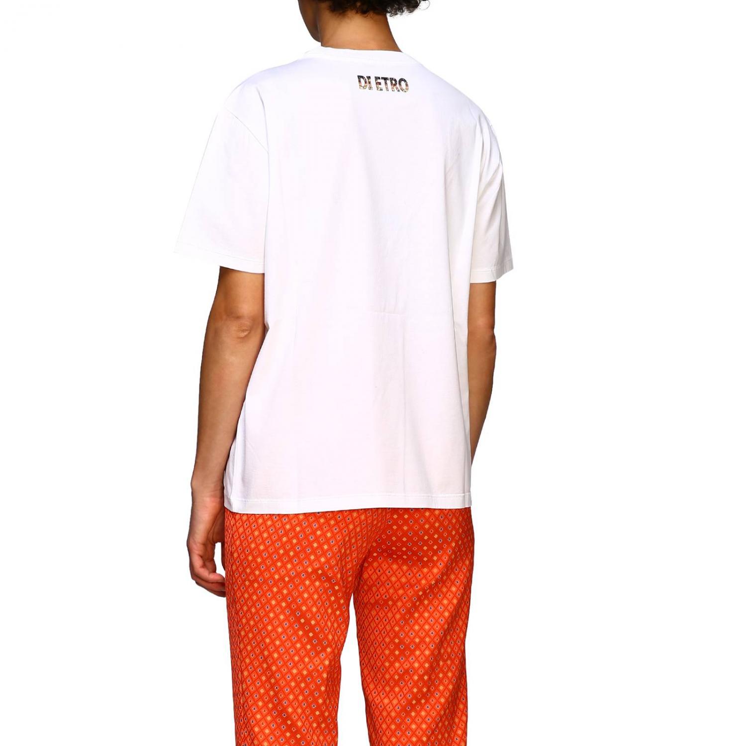 ETRO T-SHIRT: Etro T-Shirt mit Maxi Logo, Perle - Img 3