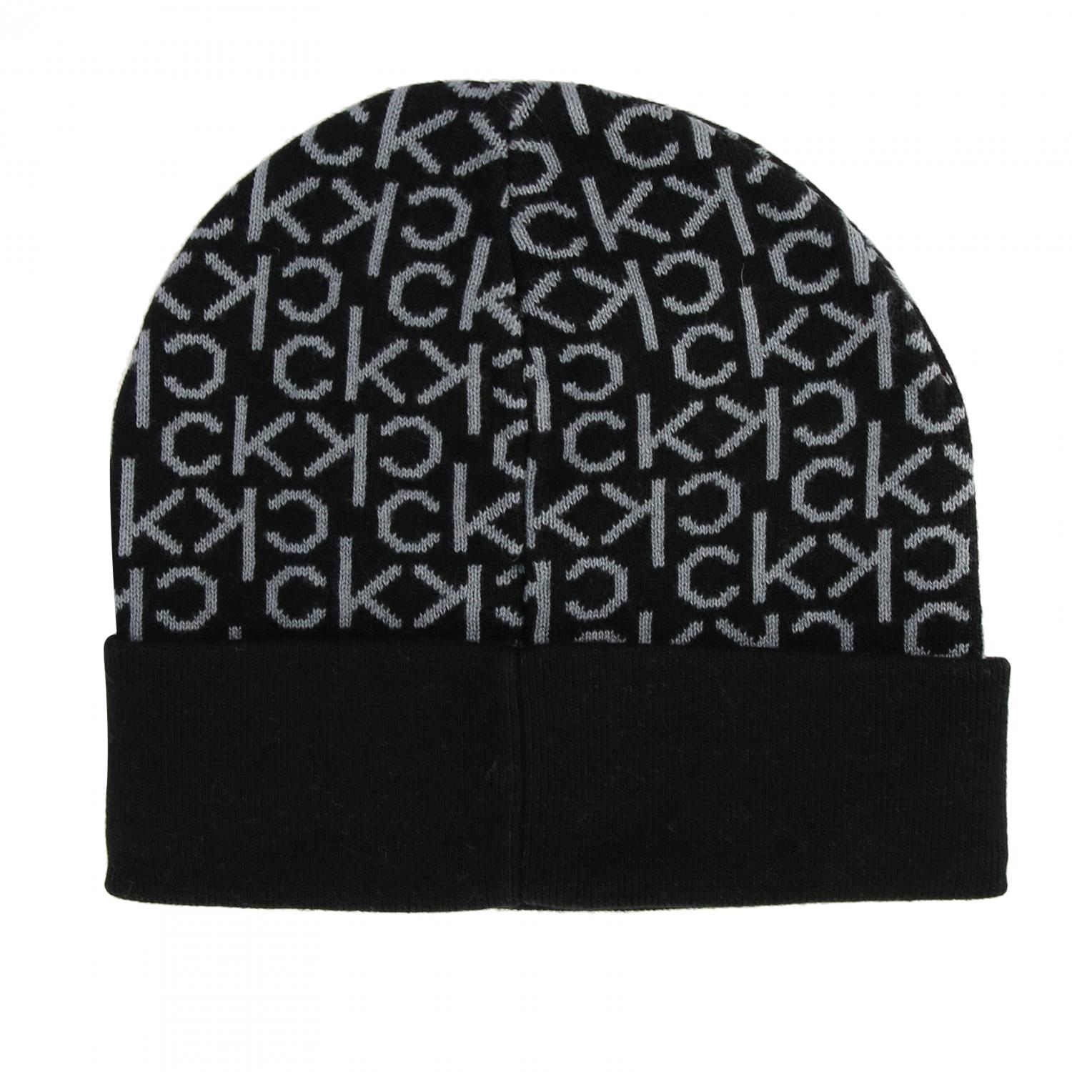 CALVIN KLEIN HAT: Calvin Klein hat with all over logo, Black - Img 2