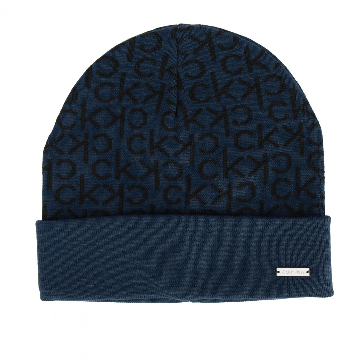CALVIN KLEIN CAPPELLO: Cappello Calvin Klein con logo all over, Blue - Img 1