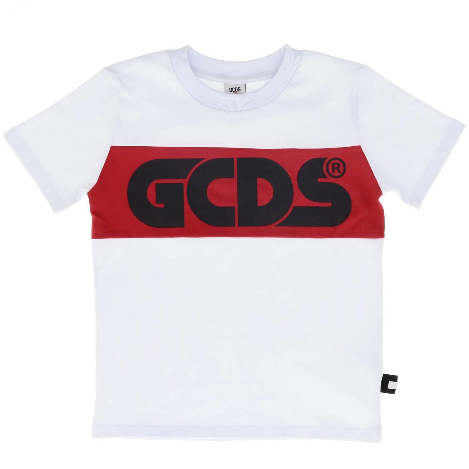 GCDS JUNIOR T-SHIRT: GCDS Jungen T-Shirt, Weiß - Img 1