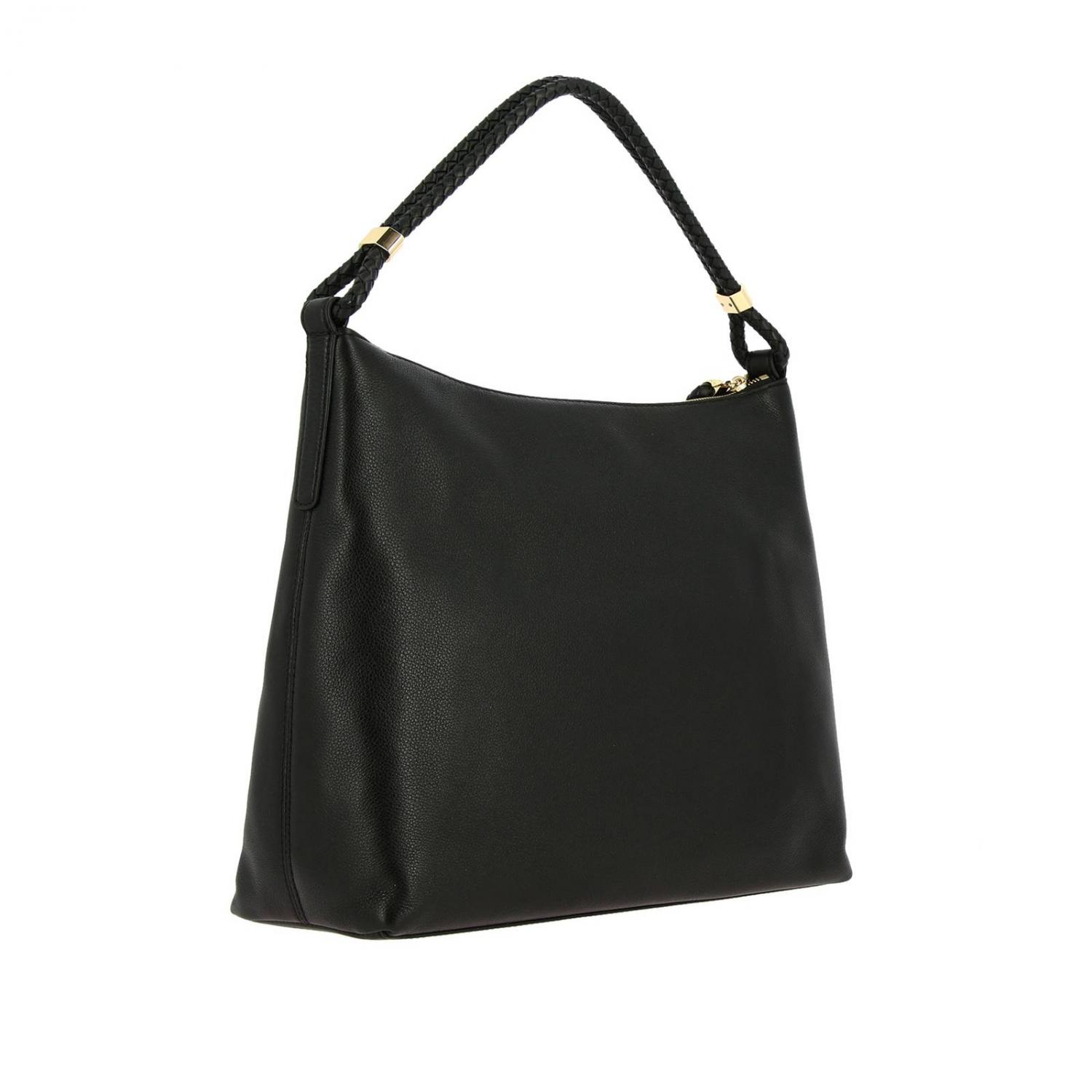 MICHAEL KORS BORSA TOTE: Borsa Michael Kors in pelle con logo, Nero - Img 3