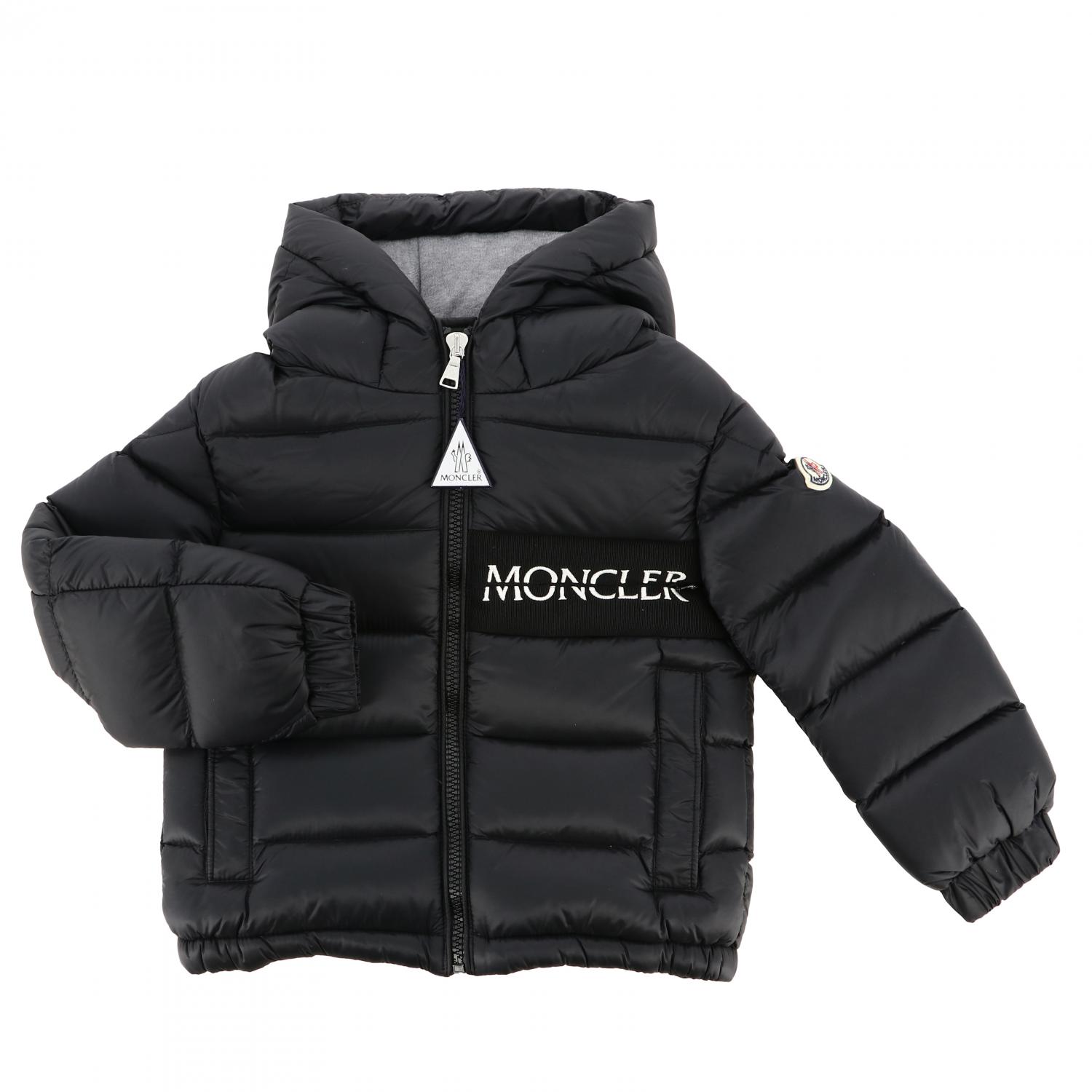 MONCLER JACKET: Jacket kids Moncler, Black - Img 1